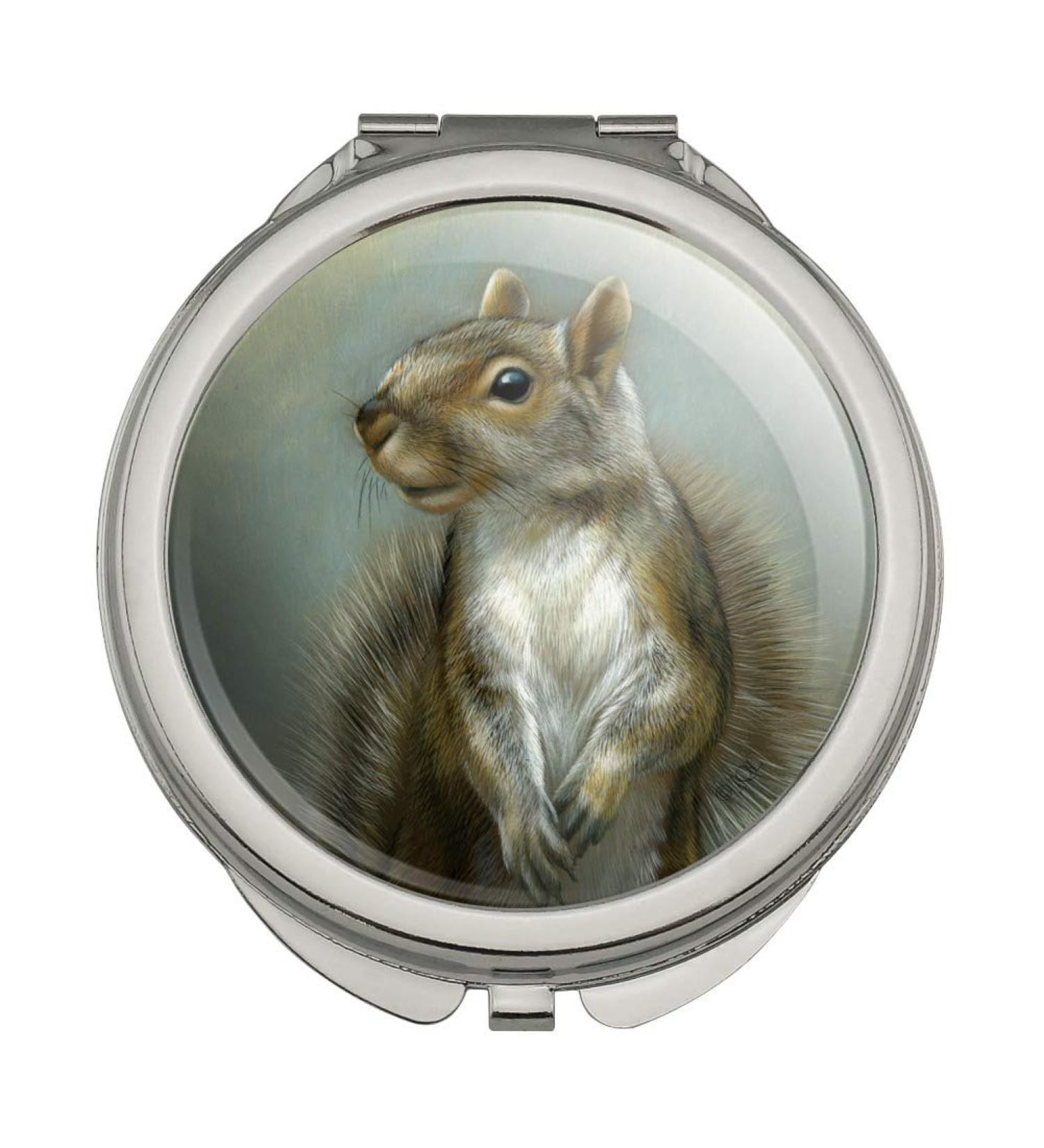 Mischievous Squirrel Compact Travel Purse Handbag Makeup Mirror - SHOP NOW! - Buy Online on GoSupps.com