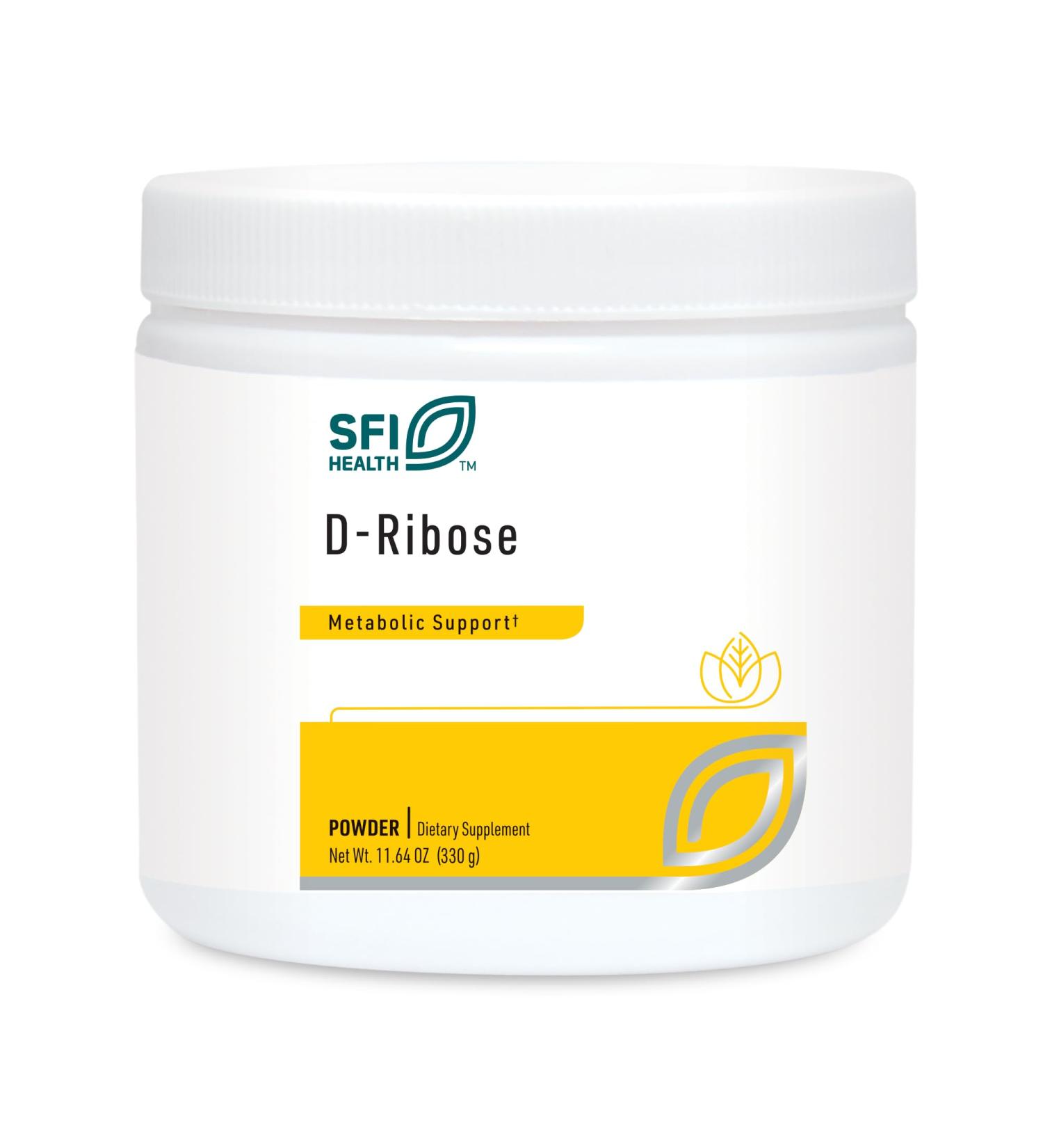 Klaire Labs D-Ribose Powder | Energy Metabolism & Cardiovascular Support | Hypoallergenic Supplement | Natural Sweet Taste | Mix with Water or Juice - 300g - Buy Online on GoSupps.com