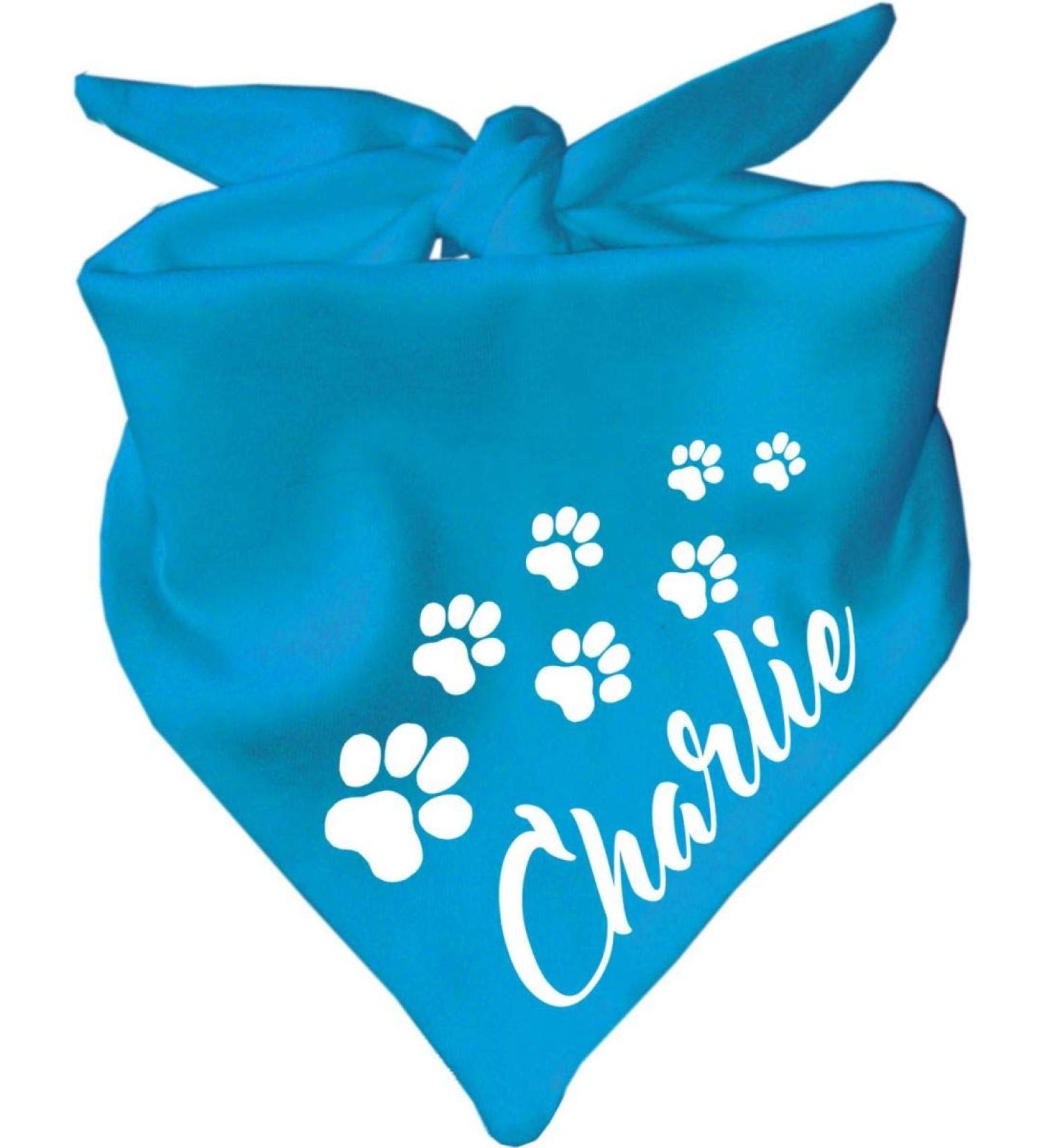 Buy Atoll Blue Dog Triangular Scarf - Size 1 (55 cm) | Stylish & Comfortable Dog Accessories - International Shipping Available - Buy Online on GoSupps.com