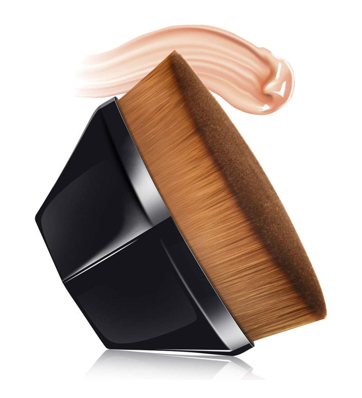 Petal-Shaped Makeup Brush Foundation Brush Foundation Makeup Brush Suitable for Mixed Liquid Cream or Flawless Powder Cosmetics Multifunctional Makeup Brush (black) - Buy Online on GoSupps.com