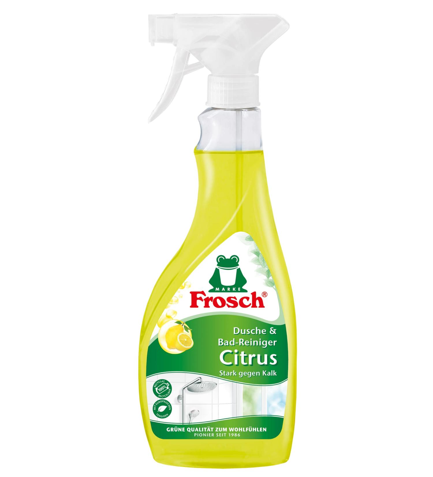 Frosch USA Shower & Bathroom Cleaner Spray - Lemon Scent 19oz | Eco-Friendly International Shipping - Buy Online on GoSupps.com