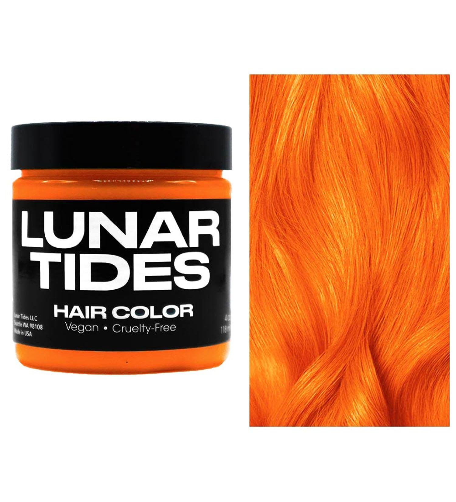 Lunar Tides Solar Flare Orange Semi-Permanent Hair Dye - Vibrant Color for Long-Lasting Bold Hair Transformations Worldwide - Buy Online on GoSupps.com