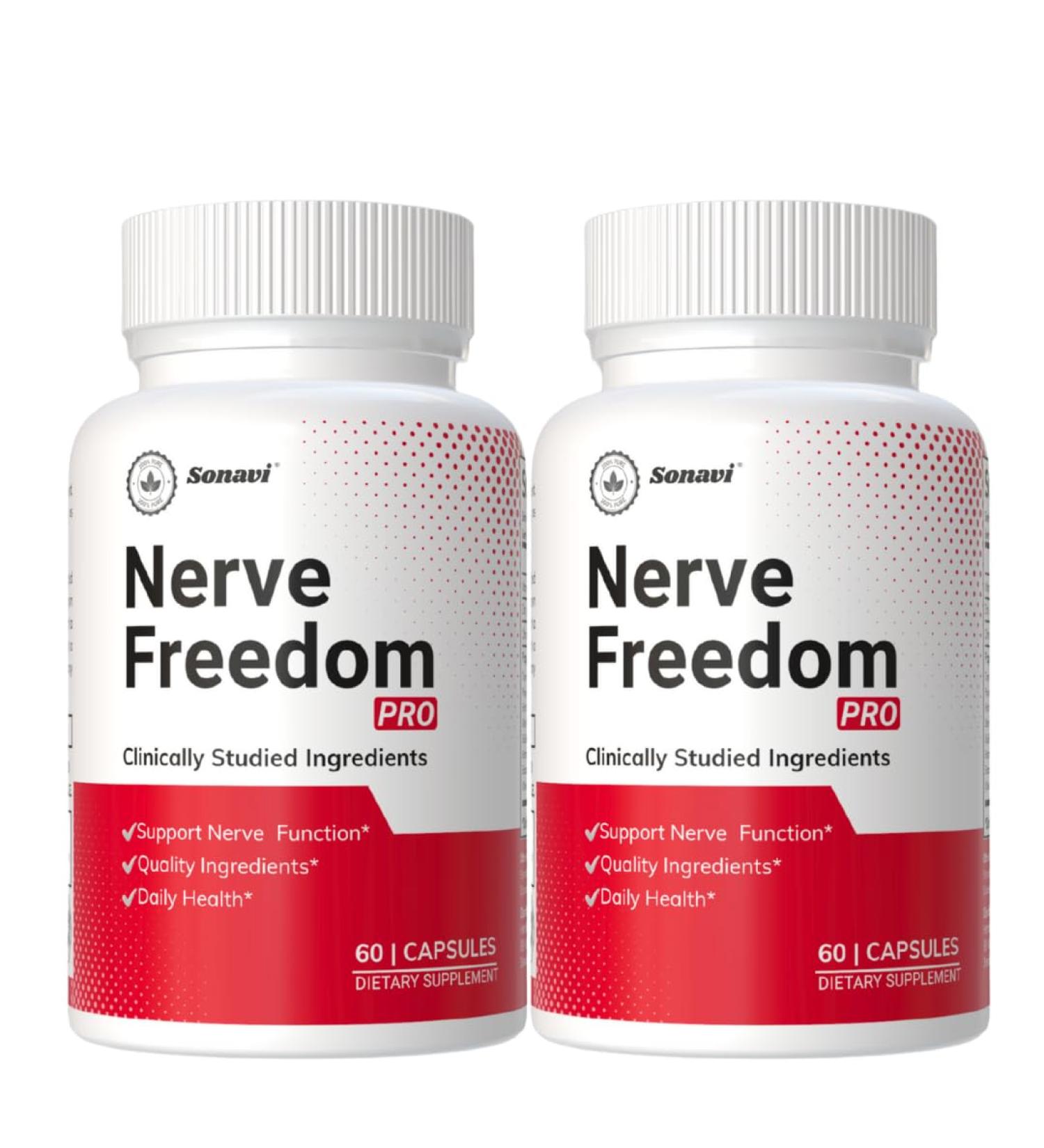 Nerve Freedom Pro | Nerve Healthy Support Advanced Formula | Capsules for Women & Men - 120 Capsules - Buy Online on GoSupps.com