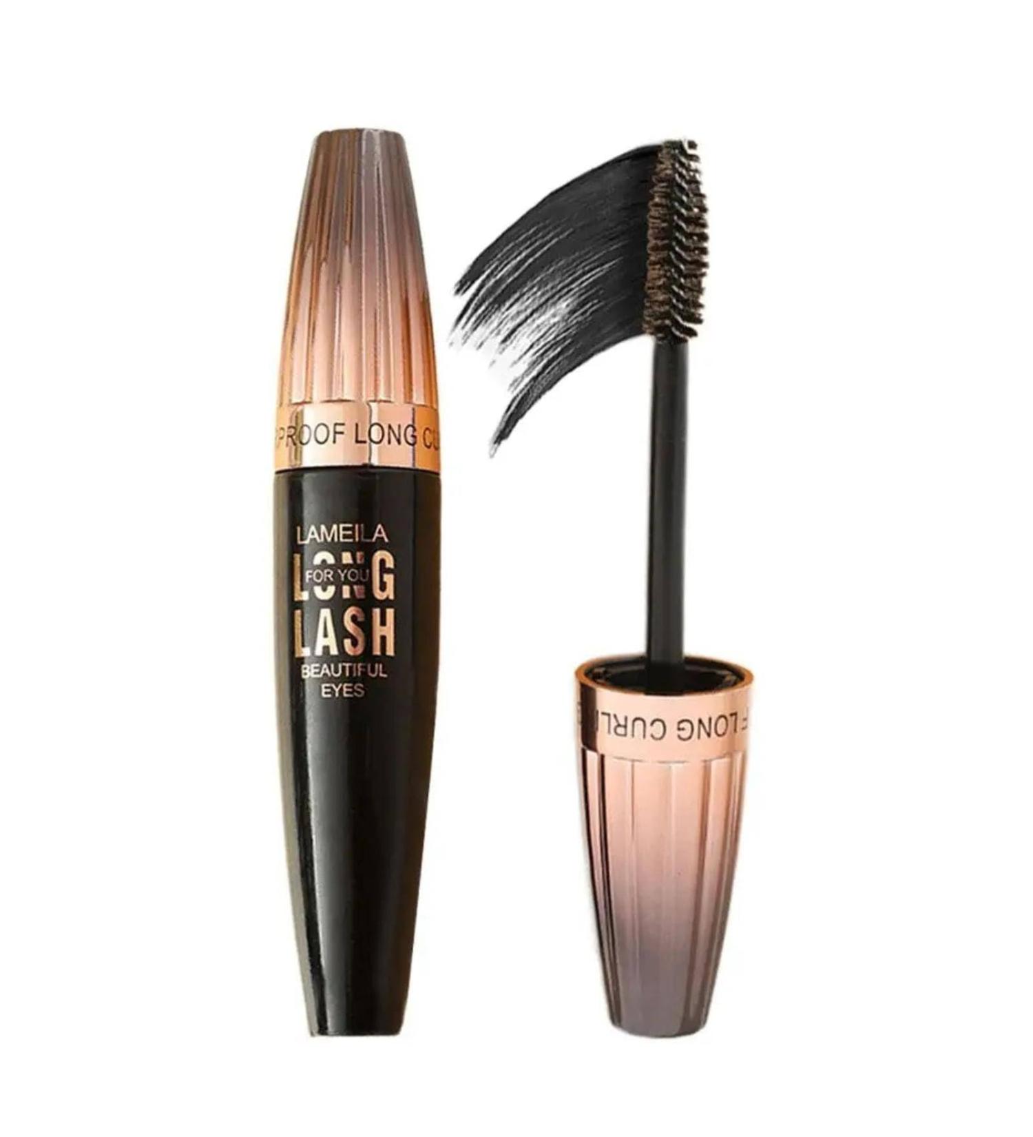 4d Silk Fiber Eyelashes Lengthening Mascara Waterproof Lash Fast Dry Long Lasting Faux Growth Eyelash Lengthens Mascara Black - Buy Online on GoSupps.com
