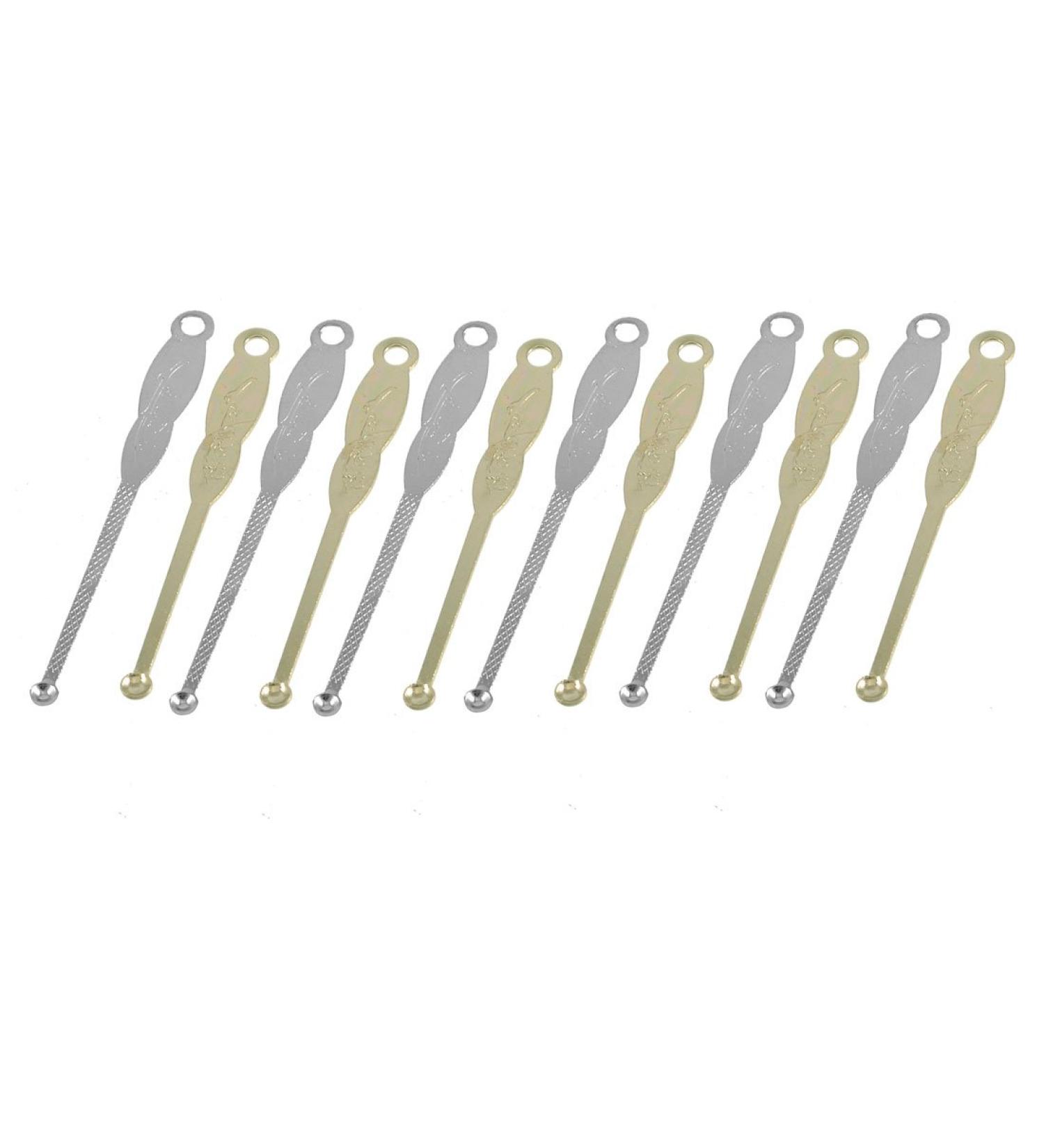 Qtqgoitem 12 Pcs Metal Earpick Earwax Ear Wax Remover Removal Cleaner Tool (Model: 3e3 81c b55 744 57a)