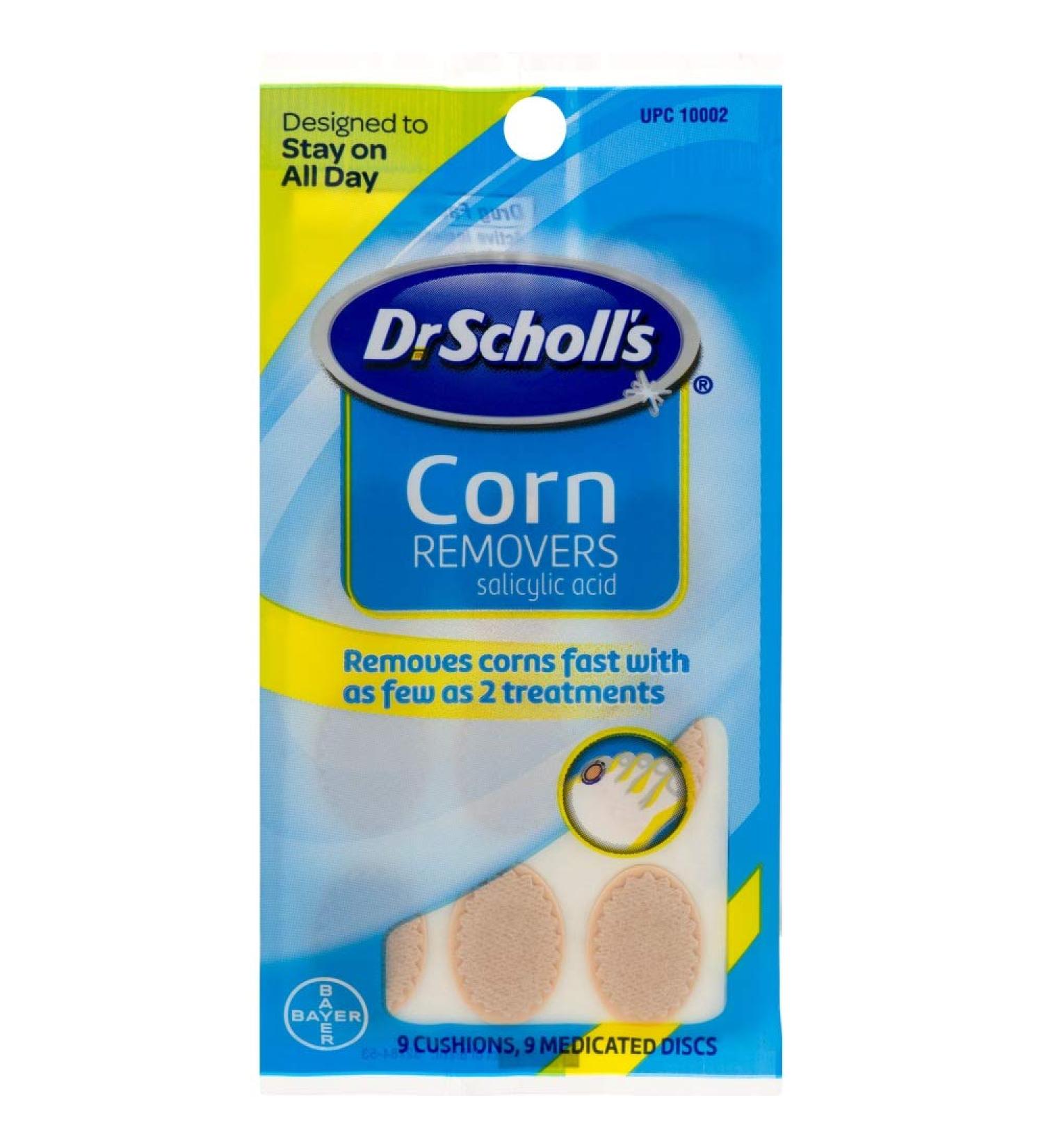 Dr. Scholl's Corn Removers Cushions & Medicated Discs - 9 ct Pack of 4