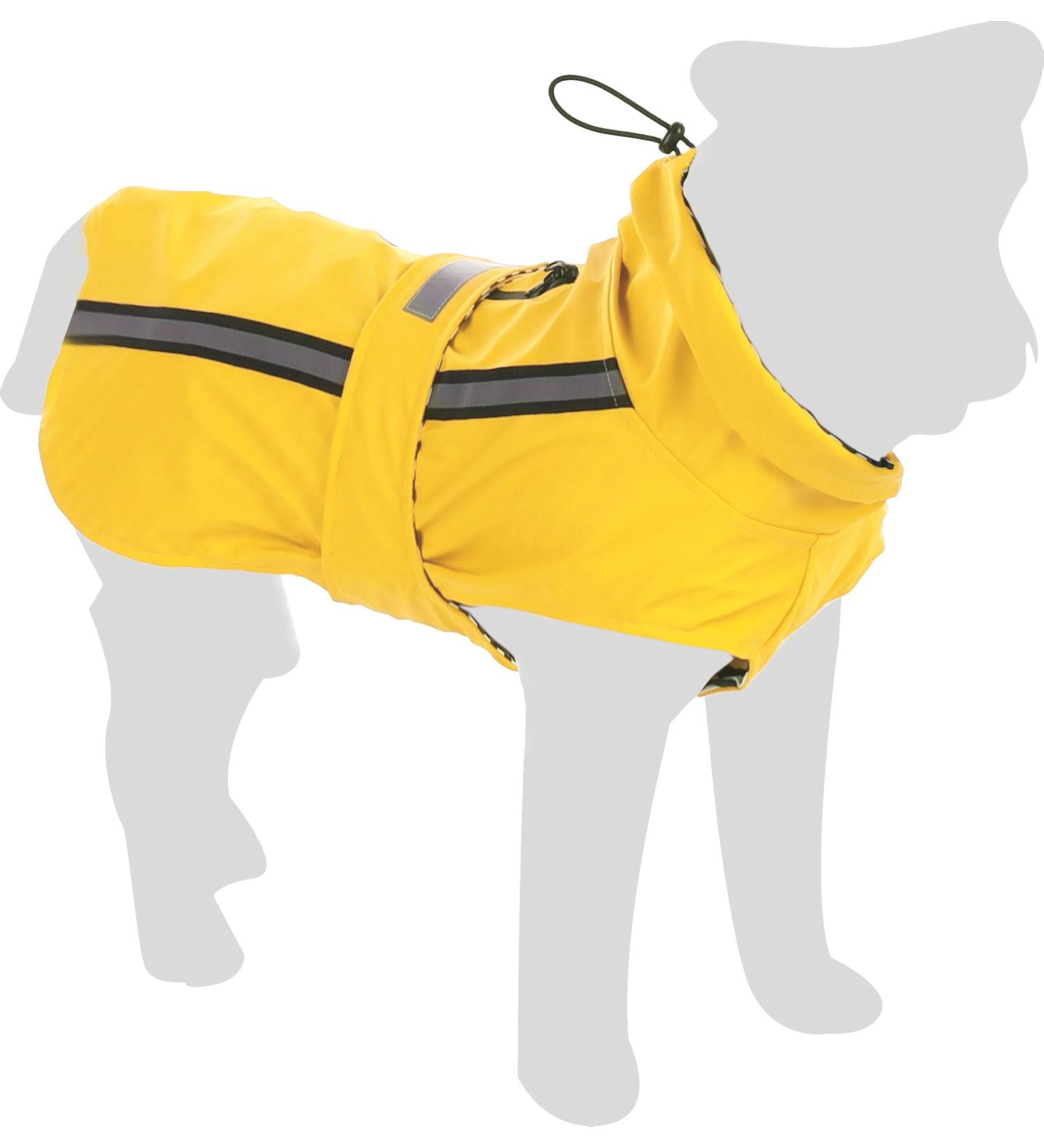 Flamingo Raincoat Ciro - Yellow 80cm | Stylish Waterproof Outerwear for Pets - Free International Shipping - Buy Online on GoSupps.com