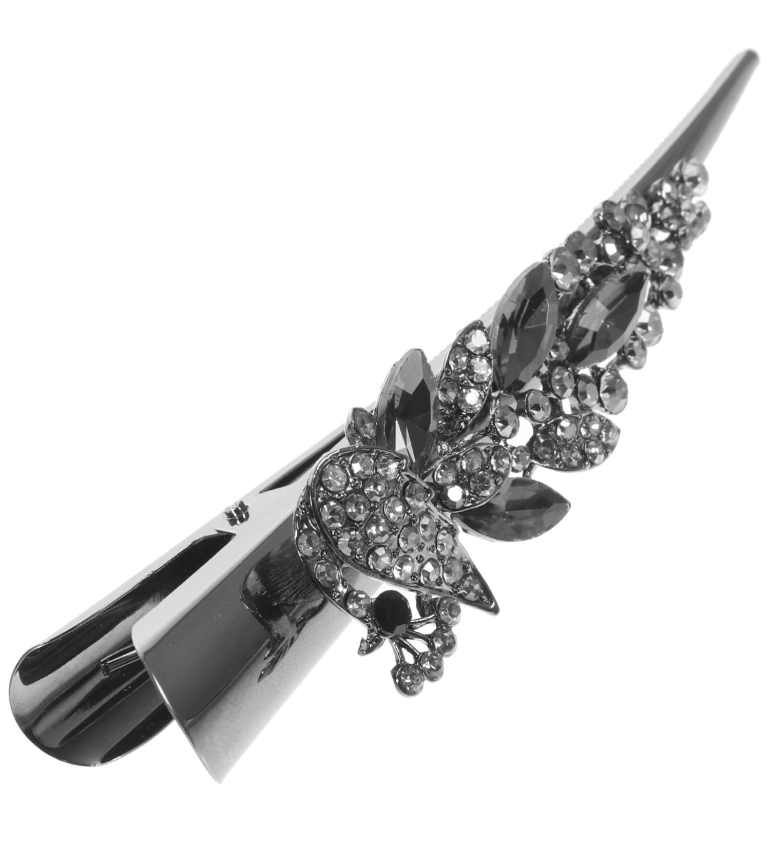 Beaupretty Crocodile Hair Accessories Hair Barrettes for Women Fine Hair Rhinestone Bill Hair Clips Finger Pointers for Reading Large Sharp Mouth Clip Miss Rhinestones Metal - Buy Online on GoSupps.com
