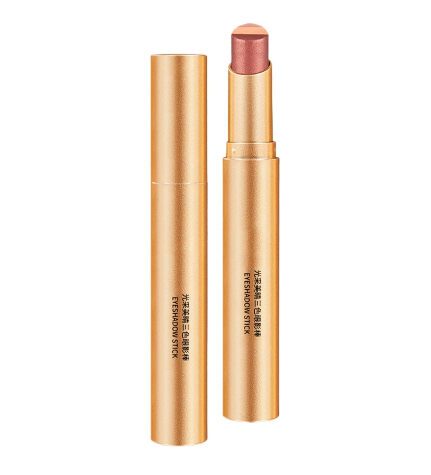 Eyeshadow stick cream eyeshadow 3color gradient waterresistant eyeshadow with glitter eyeshadow in B - Buy Online on GoSupps.com