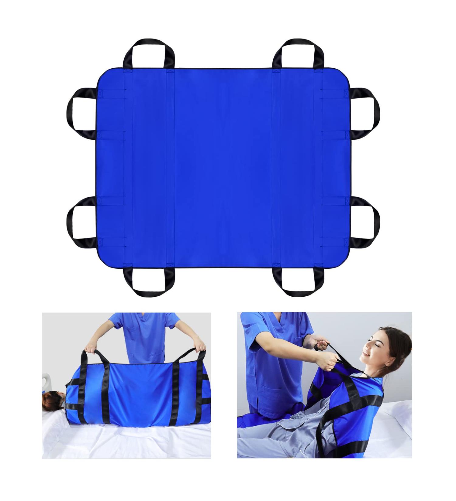 Lotchen Transfer Board for Patient Lifter Heavy-Duty Patient Transfer Board with 8 Handles Ideal for Elderly & Overweight Individuals (Blue 100x120cm) - Buy Online on GoSupps.com