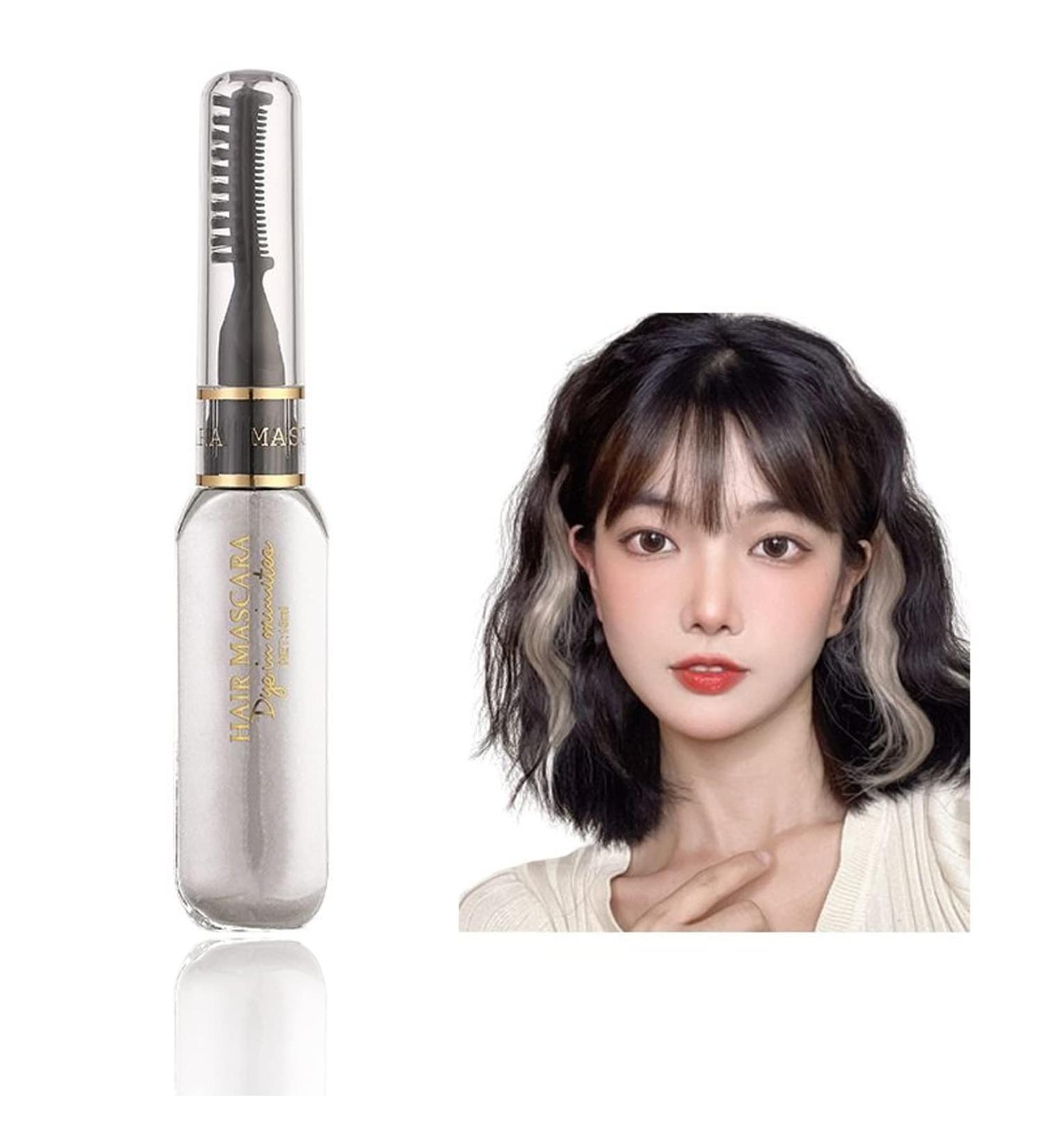 White Hair Spray Colour for Kids Temporary Hair Chalk Comb Washable Hair Dye Instant Hair Dye for Christmas Halloween Birthdays Parties(White) - Buy Online on GoSupps.com