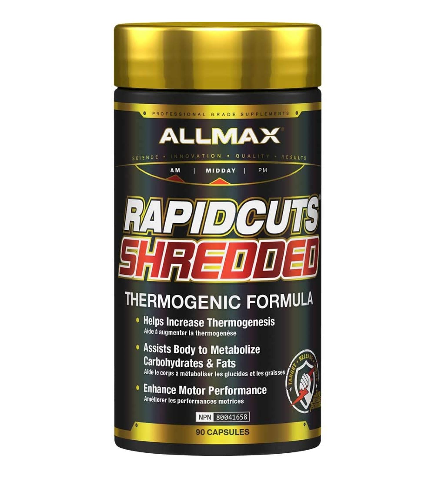 ALLMAX Nutrition Rapidcuts Shredded 90 Capsules (Pack of 1) - Buy Online on GoSupps.com