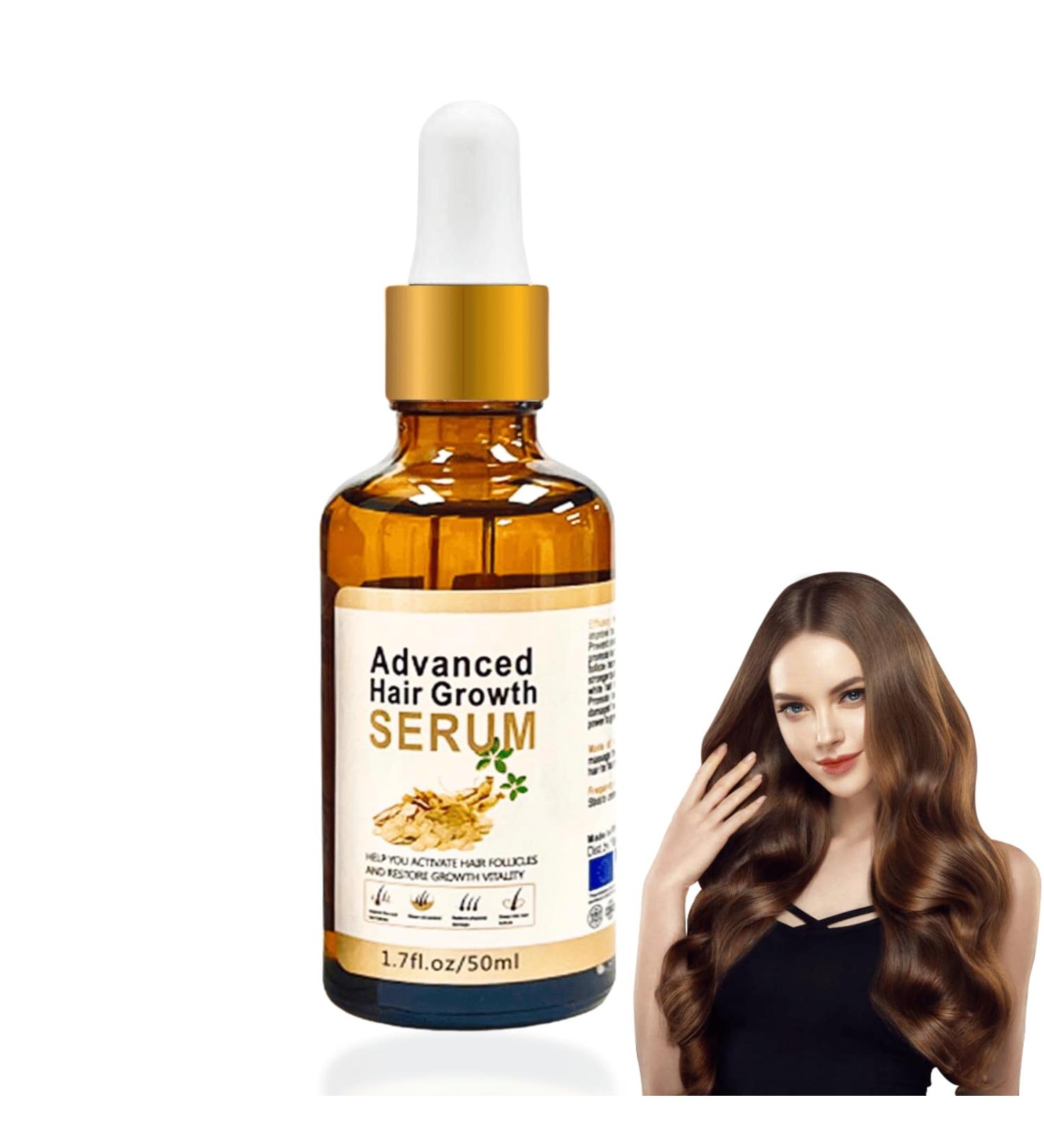 Trendyfave Ginseng Hair Growth Serum Hair Growth Oil Anti Hair Loss Essence Hair Oil for Dry Damaged Hair Nourishing Scalp Oil for Hair Growth Hair Serum for Hair Growth for Fast Hair Growth - Buy Online on GoSupps.com