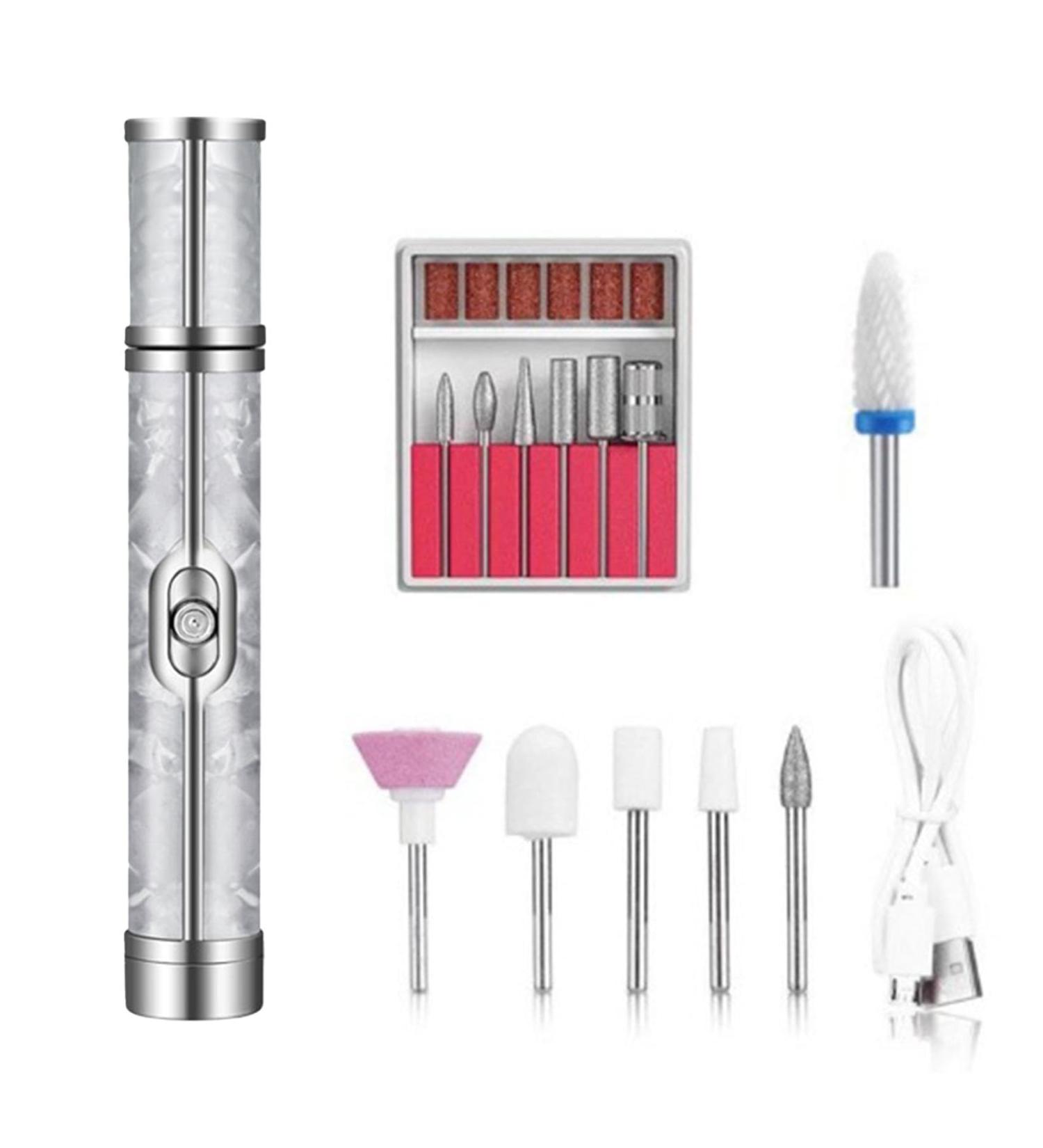 Filing Set - Pedicure Nail Grinder Kit Expert Nail Grinder | Rechargeable Expert Manicure Pedicure Device Variable Speed Nail Kilt for Polishing Nail Care Conditioning Women Salon - Buy Online on GoSupps.com
