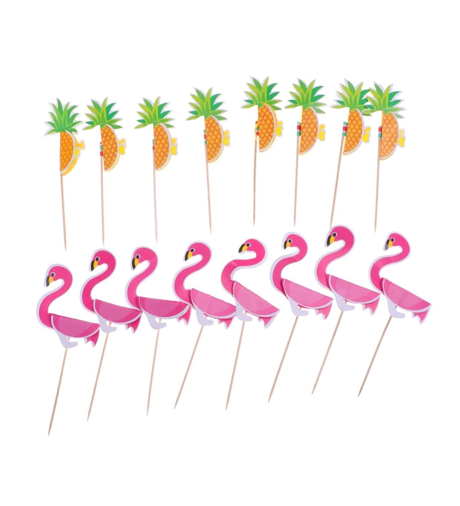Warmhm 40pcs Cake Picks Baby Shower Cake Toppers Dessert Toppers Cupcake Party Picks Wedding Cupcake Toppers Food Party Picks Birthday Cake Decoration Bamboo 3d Plug in Dessert Table - Buy Online on GoSupps.com