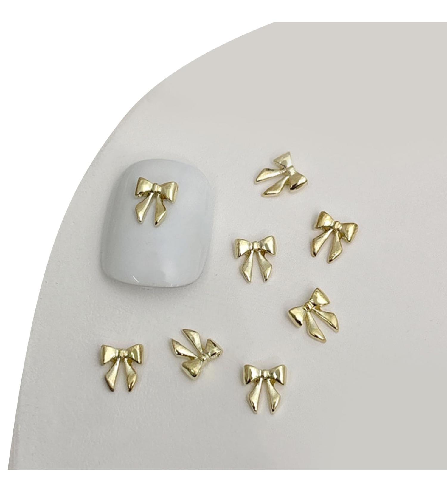 3D Metal Nail Nail Embellishments 20pcs Bowknot Nail Decorations For Individual Styles Nail Embellishments 04gold - Buy Online on GoSupps.com