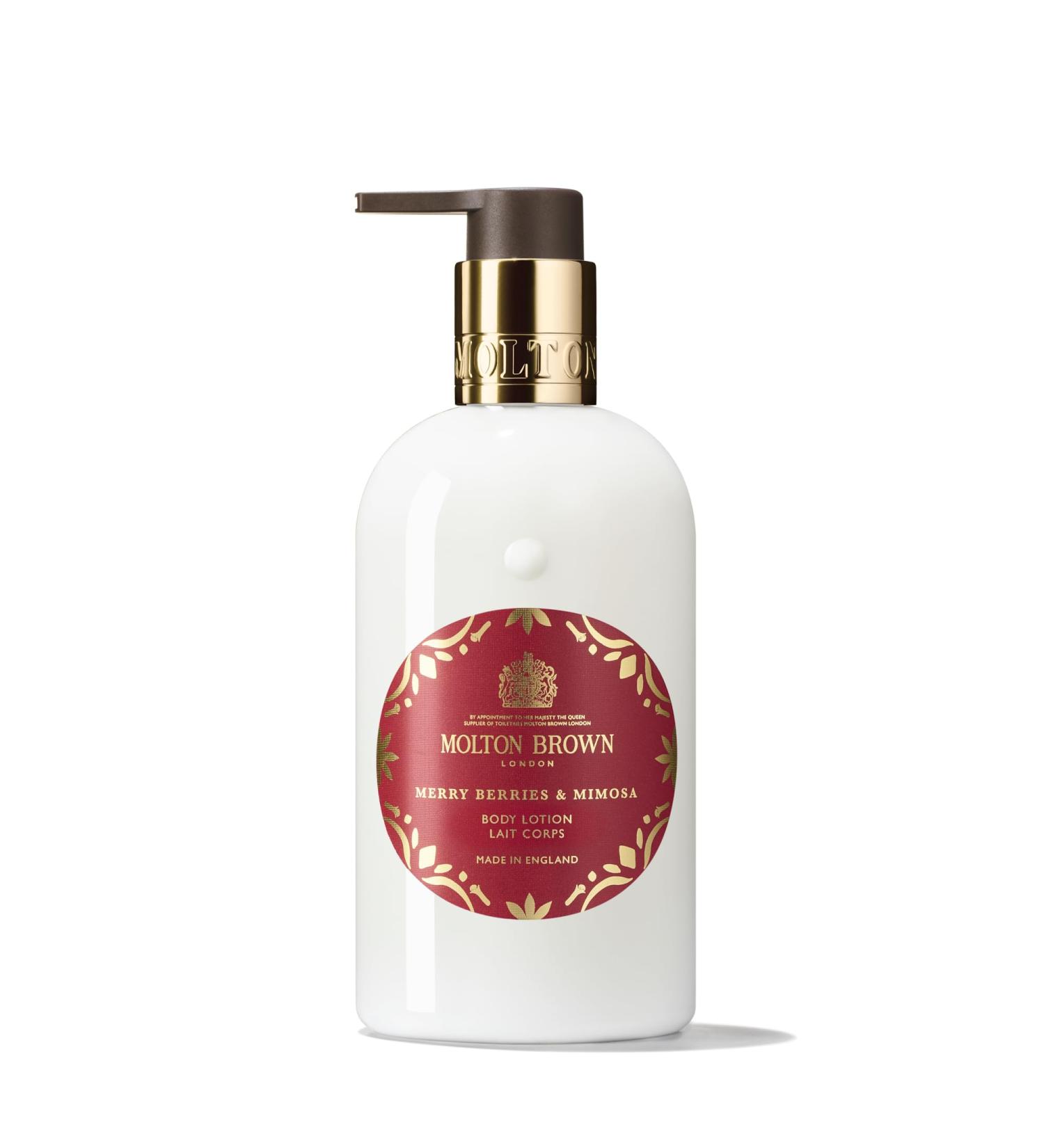 Buy Molton Brown Merry Berries & Mimosa Body Lotion 10 fl. oz. | Luxurious Hydration | International Shipping Available - Buy Online on GoSupps.com