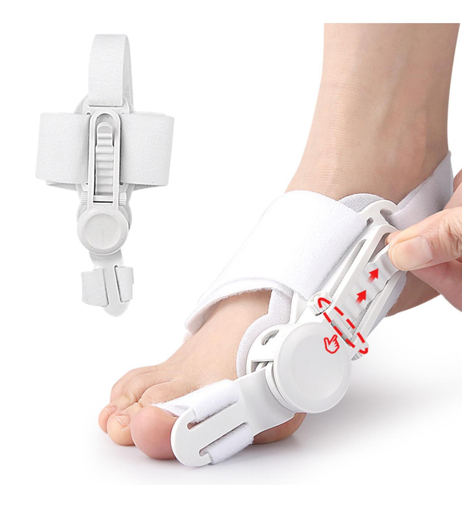 Bunion Corrector for Men & Women - Adjustable Big Toe Straightener with Silicone Pad & Anti-Slip Strap | Comfortable Bunion Fix Device for Right/Left Feet - Buy Online on GoSupps.com