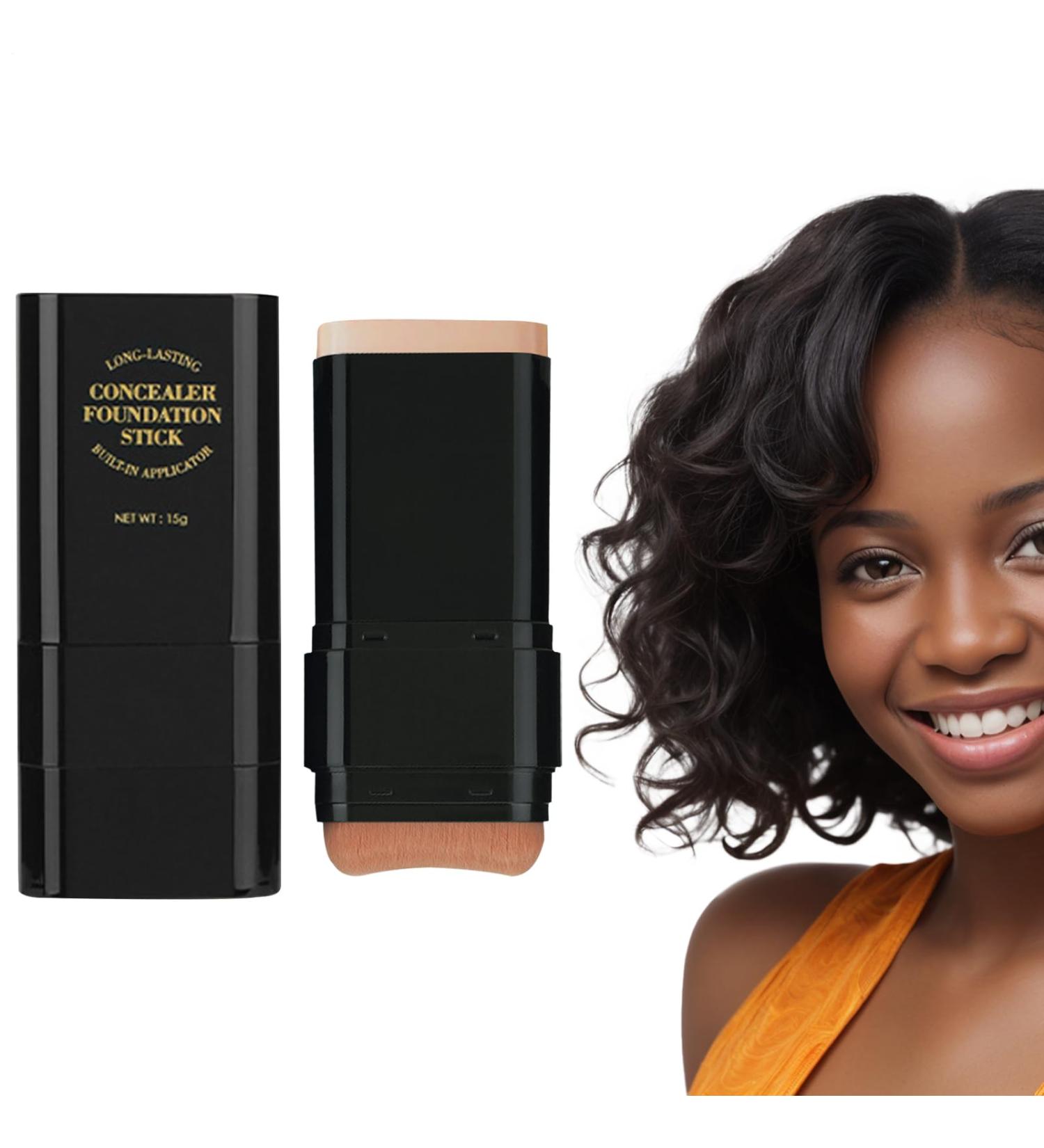 Foundation Makeup Stick Foundation Makeup | 15G Dual-Head Skin Foundation - Long-Lasting Face Concealer Cream for Girls Face - Buy Online on GoSupps.com