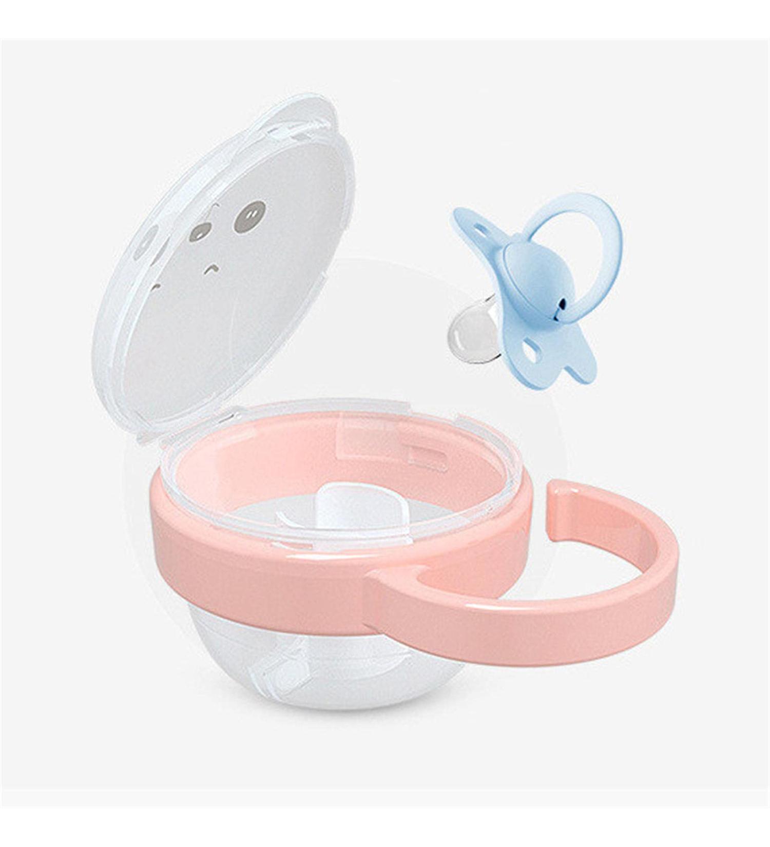 3 PCs Baby Pacifier Storage Box - Travel-Friendly Plastic Container with Handle for Toddlers - Buy Online on GoSupps.com