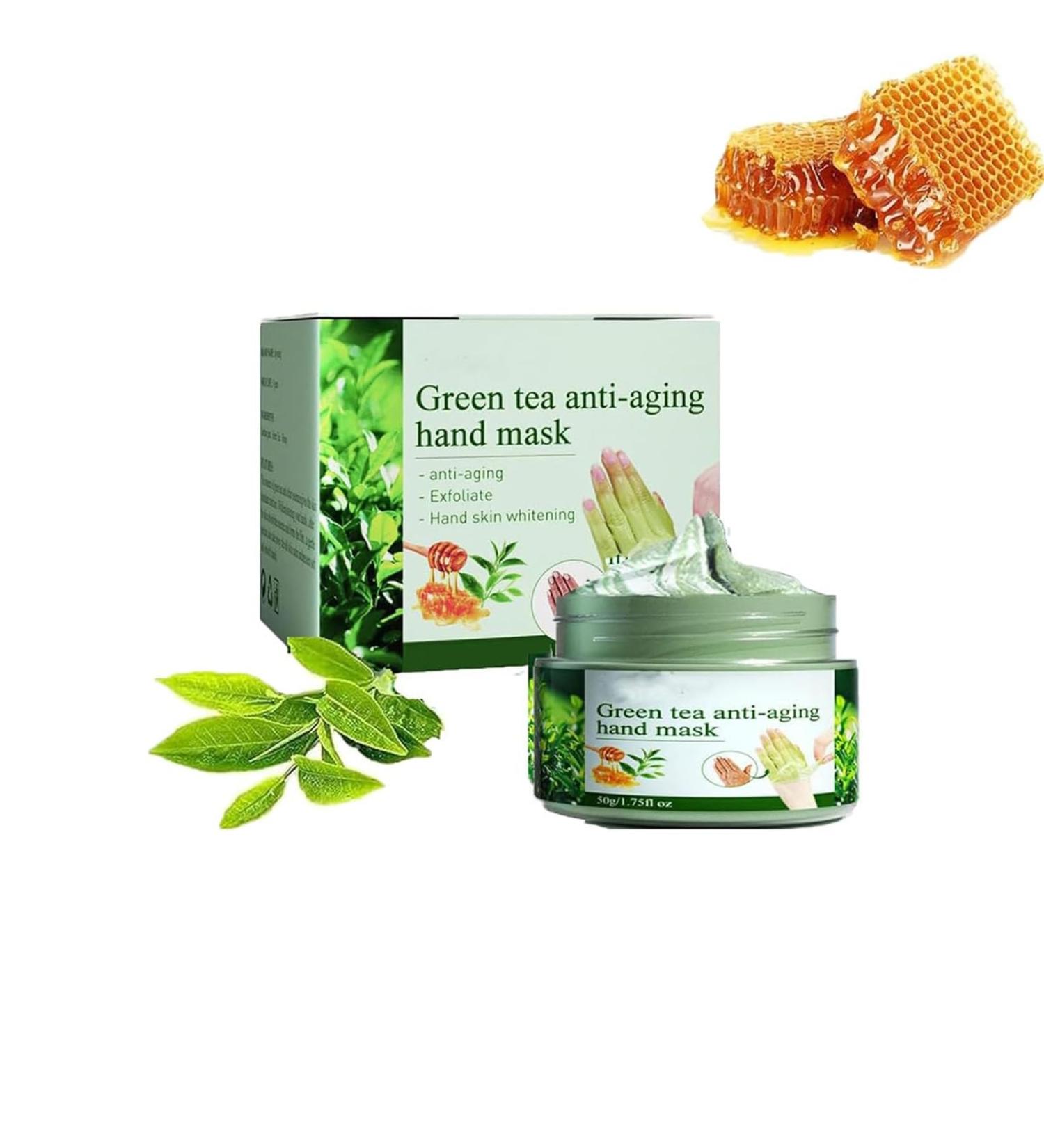 Green Tea Anti-Wrinkle Hand Mask 50g Green Tea Moist Repair Hand Mask Green Tea Peel Off Hand Wax Mask Moisturizing Exfoliating Nourishing Skin - Buy Online on GoSupps.com