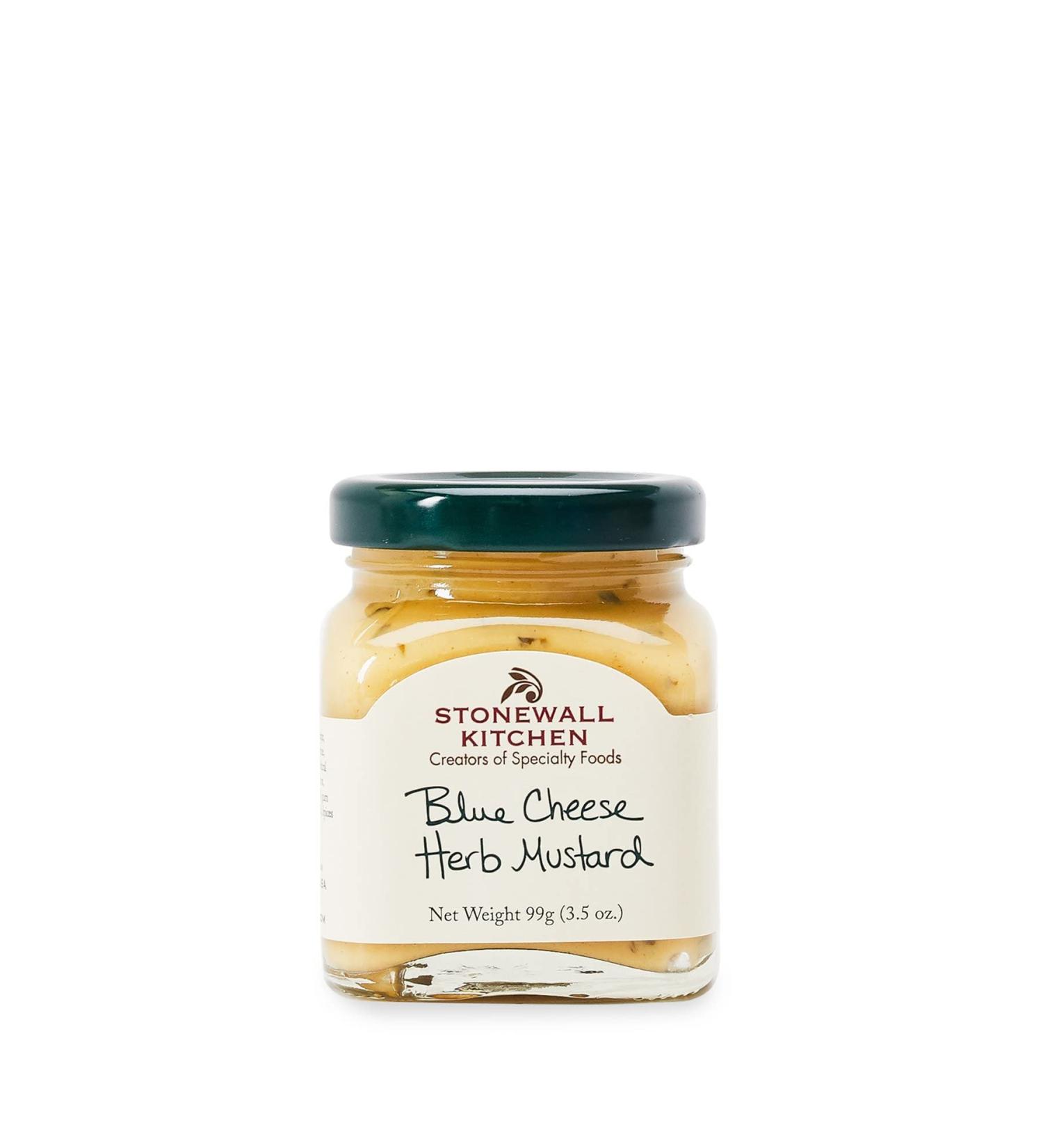 Stonewall Kitchen Blue Cheese Herb Mustard 3.5 Ounces - Gourmet Mustard with Cheese - 1 Pack - Buy Online on GoSupps.com