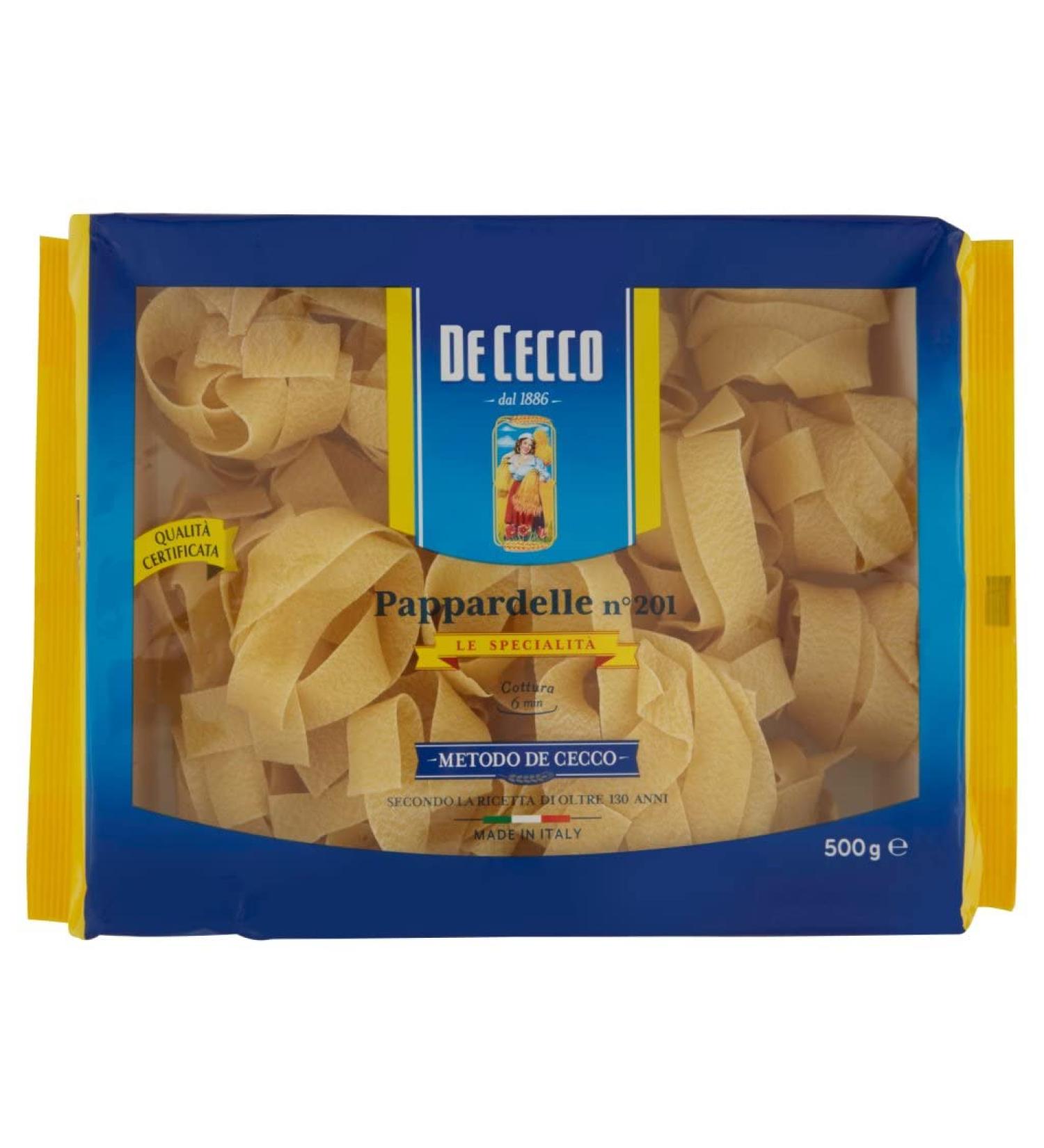  Italian Gourmet E.R. Lot de 8 p tes de Cecco 100 % italiennes Le Specialit Pappardelle N 201 500 g + Polpa Italian Gourmet 400 g - Buy Online on GoSupps.com