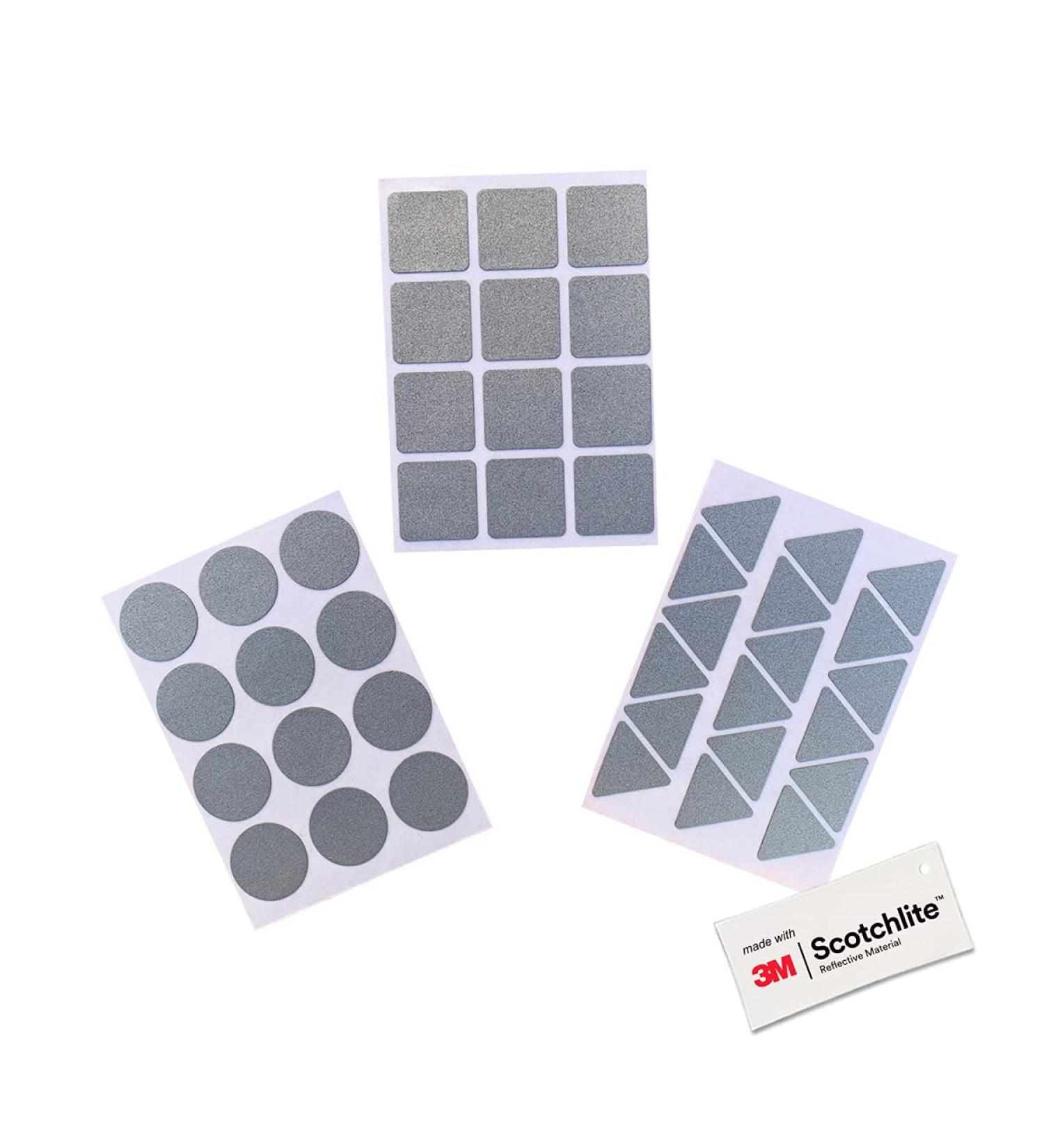Shop Salzmann 3M Reflective Stickers - Enhance Visibility for Bags Strollers & Helmets - Durable 3M Scotchlite Silver (Set of 2) - Buy Online on GoSupps.com