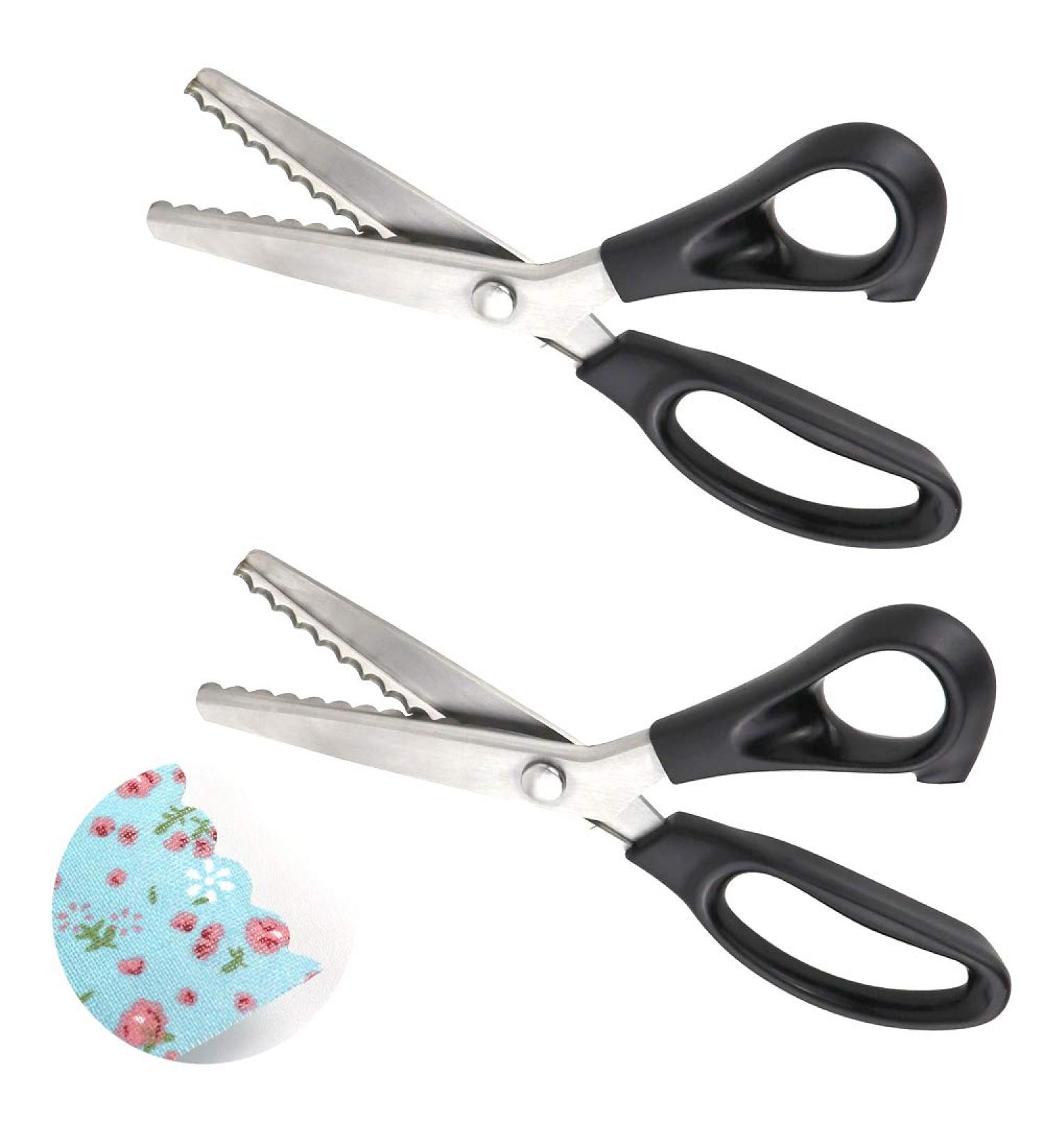 Stainless Steel Pinking Shears - Zig Zag Fabric Cutter for Sewing & Crafting - Buy Online on GoSupps.com