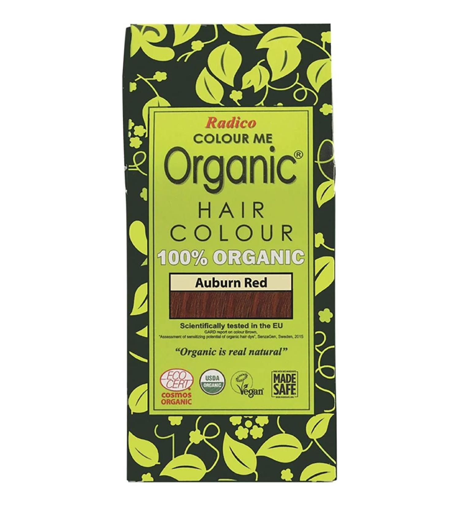 Radico Colour Me Organic Plant Hair Colour Chestnut Red (organic vegan natural cosmetics) chestnut red