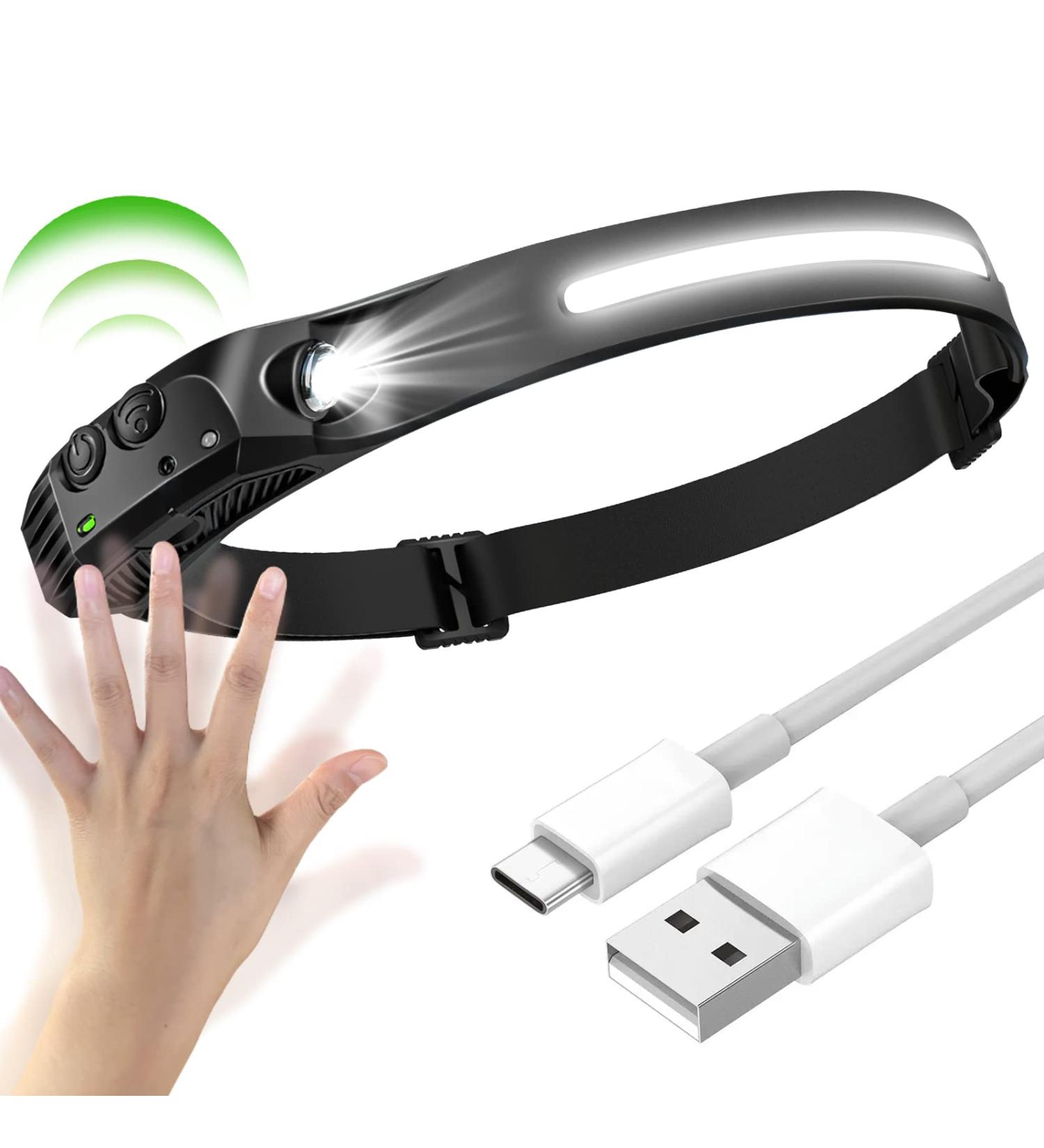 Buy 350 Lumen USB Rechargeable LED Headlamp - IPX4 Waterproof 5 Light Modes for Jogging & Running - Buy Online on GoSupps.com