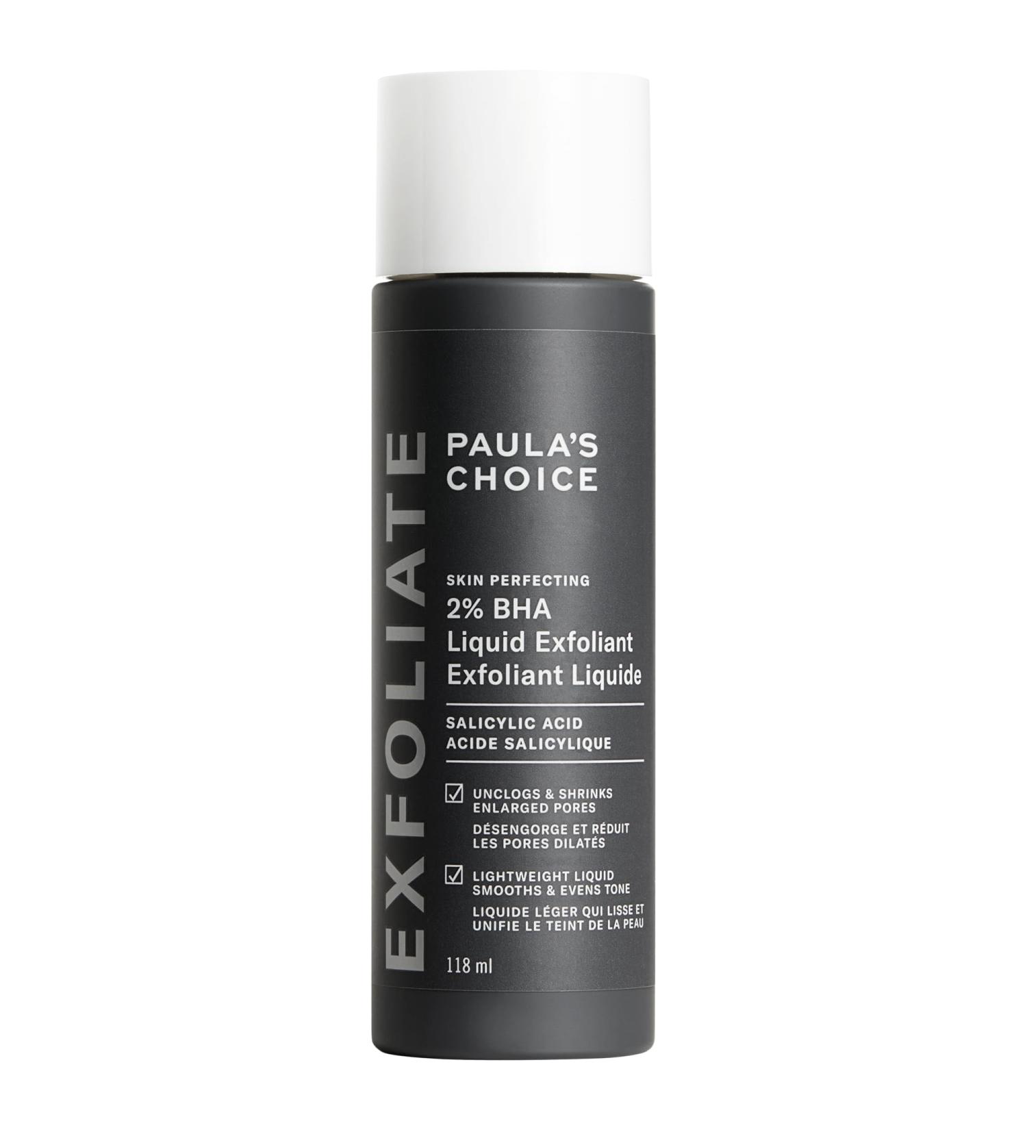Paulas Choice SKIN PERFECTING 2% BHA Liquid Salicylic Acid Exfoliant Daily Facial Exfoliator for Blackheads Enlarged Pores Wrinkles & Fine Lines Fragrance-Free & Paraben-Free Full Size - 118 ml Full Size - 118ml - Buy Online on GoSupps.com