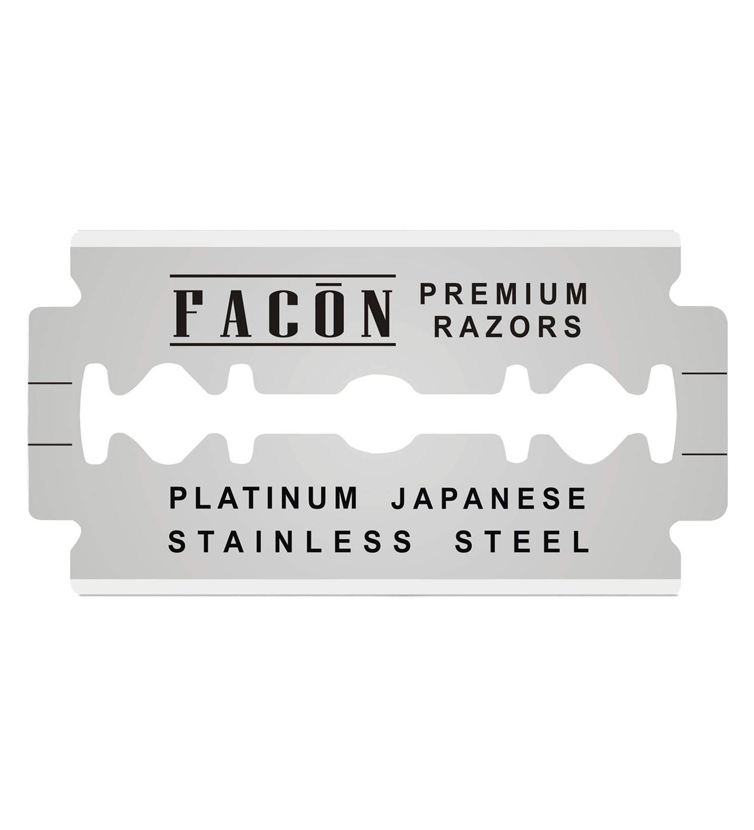 50 Platinum Japanese Stainless Steel Double Edge Razor Blades - Close, Smooth Shaving Experience - 200+ Shaves - Buy Online on GoSupps.com