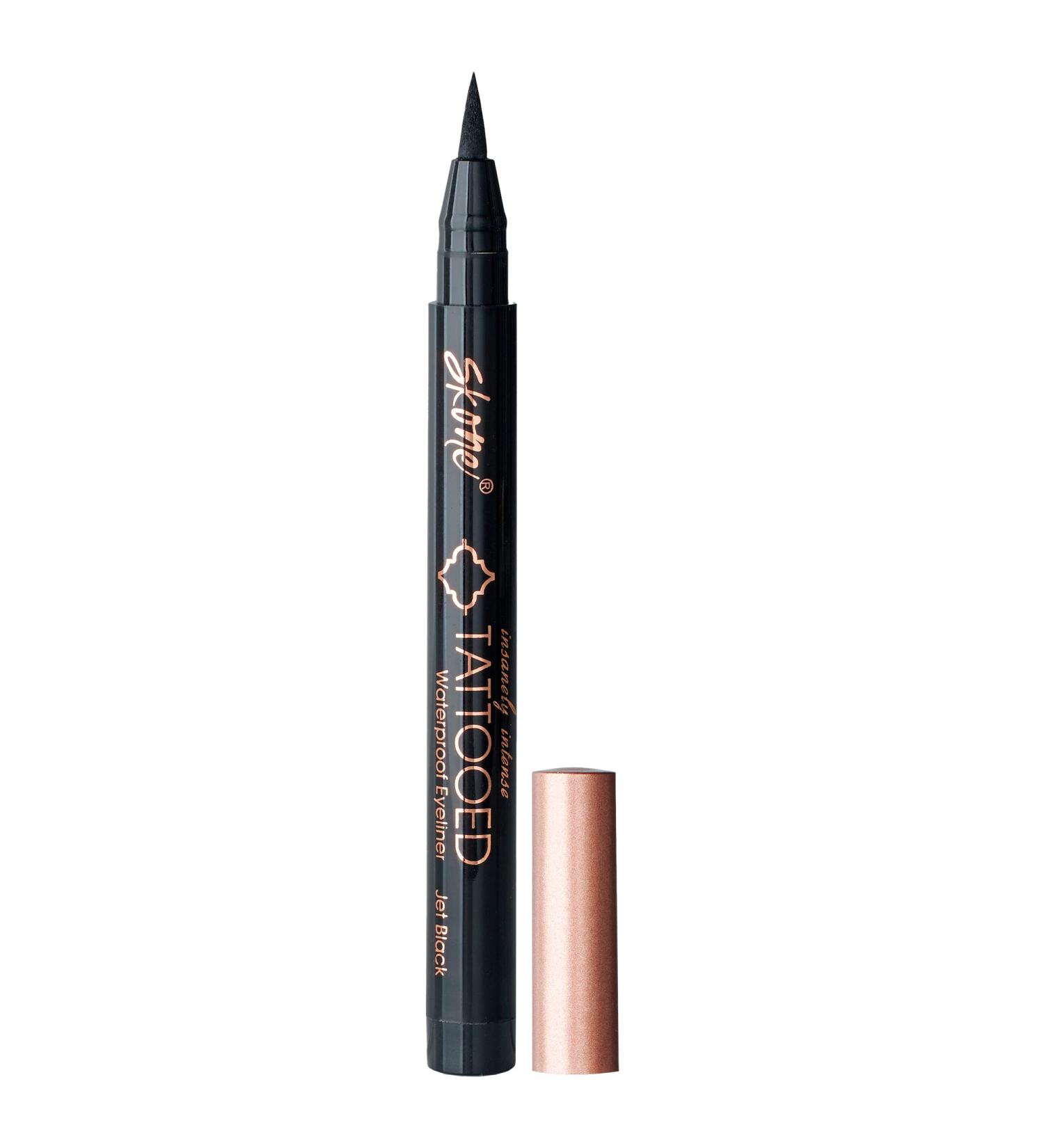 Skone Cosmetics Insanely Intense Tattooed Eyeliner - Waterproof Jet Black Liquid Eyeliner - Smudge Proof & Sweat Proof - 0.07oz - Buy Online on GoSupps.com