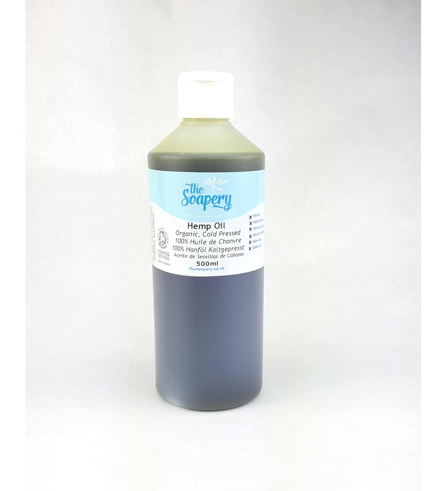 Hemp Oil Organic 500ml - Cold Pressed Pure Virgin Unrefined