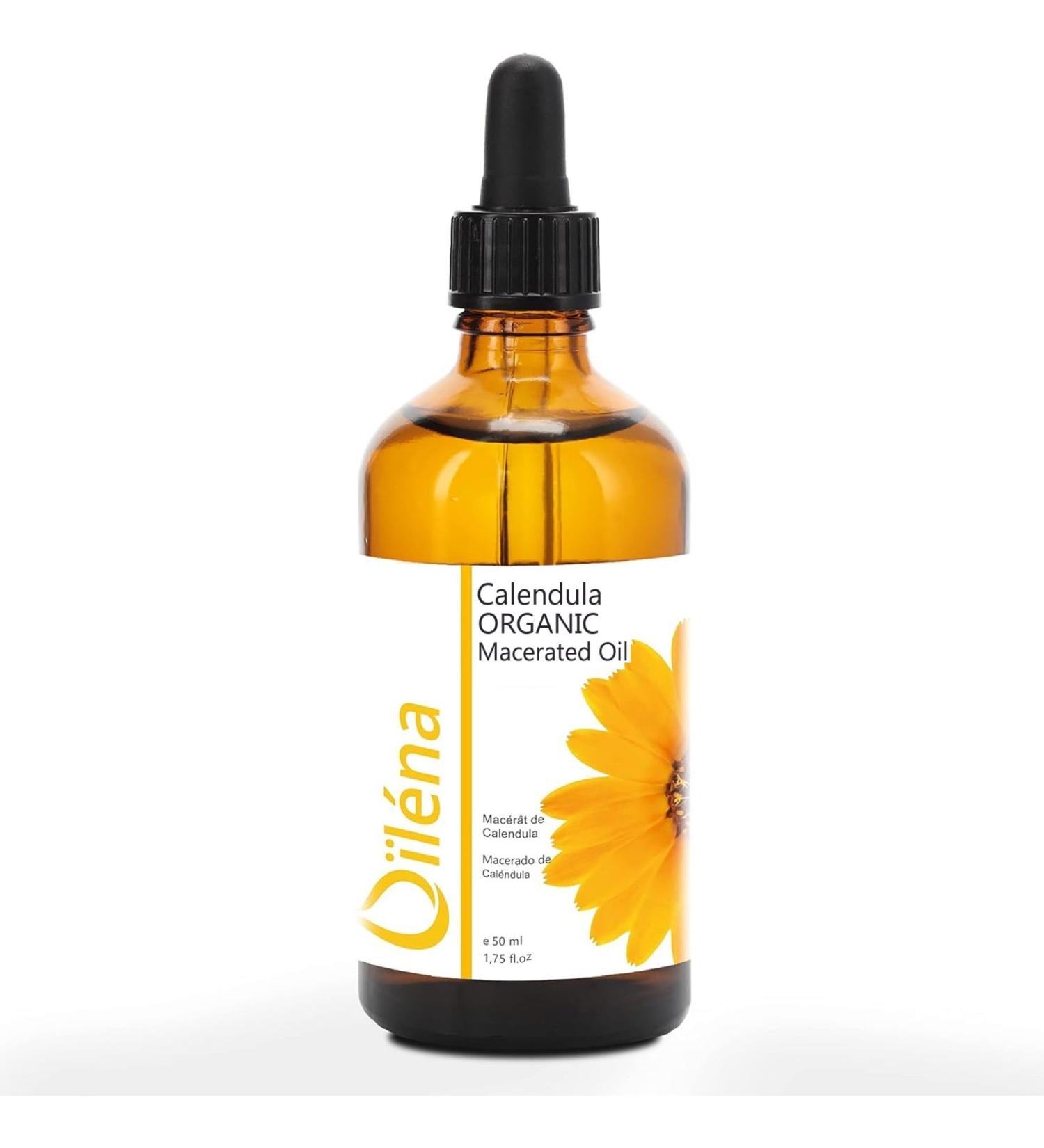  O l na Organic Calendula Maceration Oil Oil for Skin Care (Body & Face) & Hair Moisturizing Natural Oil Massage Oil for Skin Care 100% Natural 50 ml - Buy Online on GoSupps.com