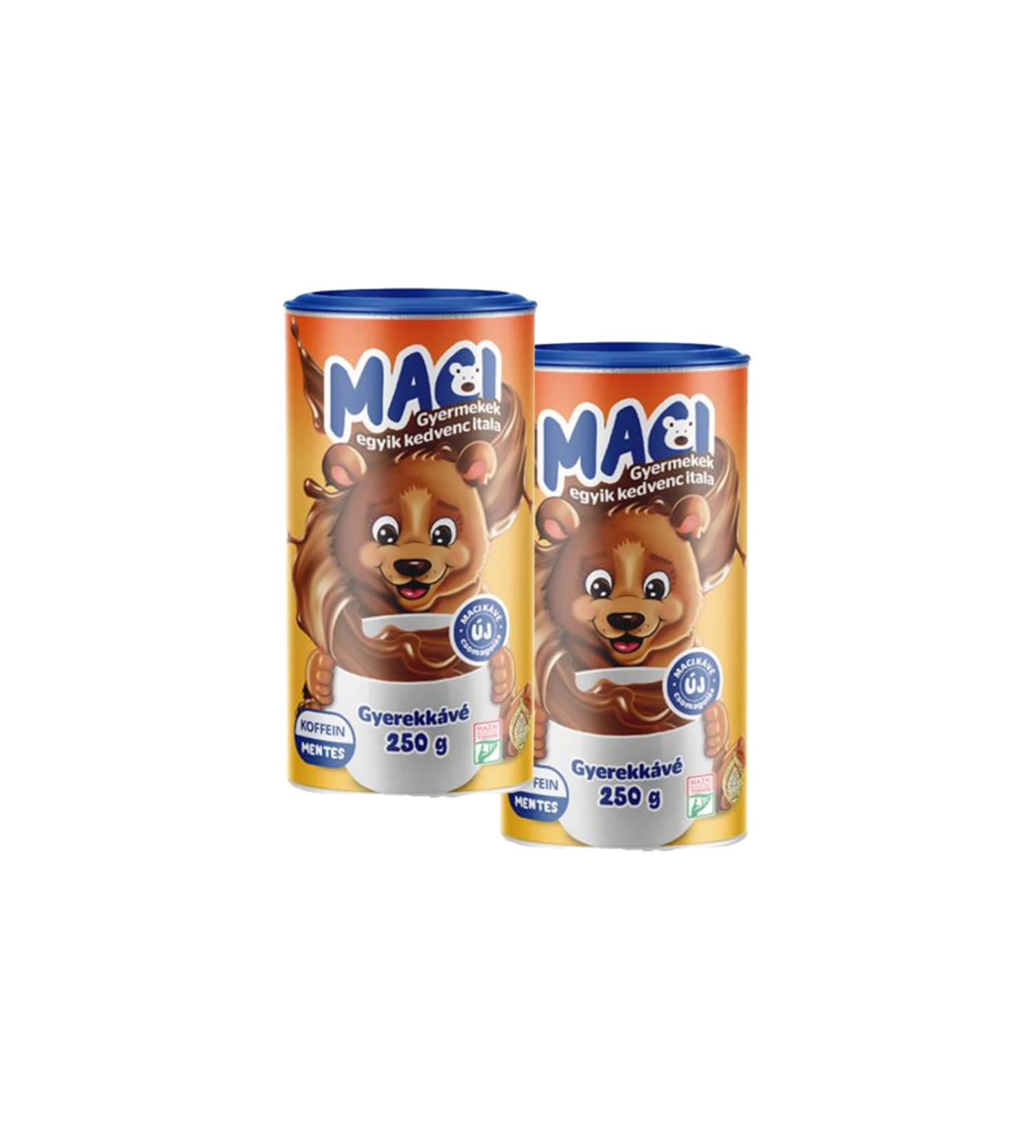 Maci Chicory Coffee - Caffeine-free Sugared Coffee Extract Hot Drink for Kids 250 g pack of 2