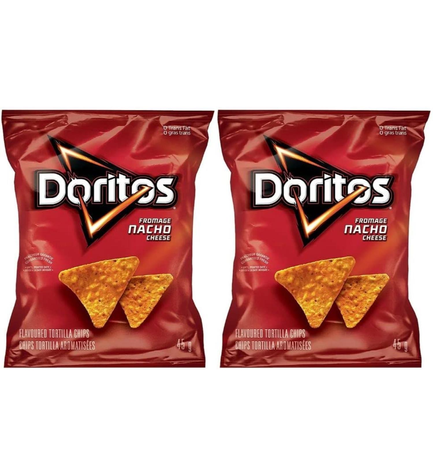 Great Selection of Vending Chips (Fresh & Delicious Doritos Nacho Cheese Chips 45g 48-Packs)