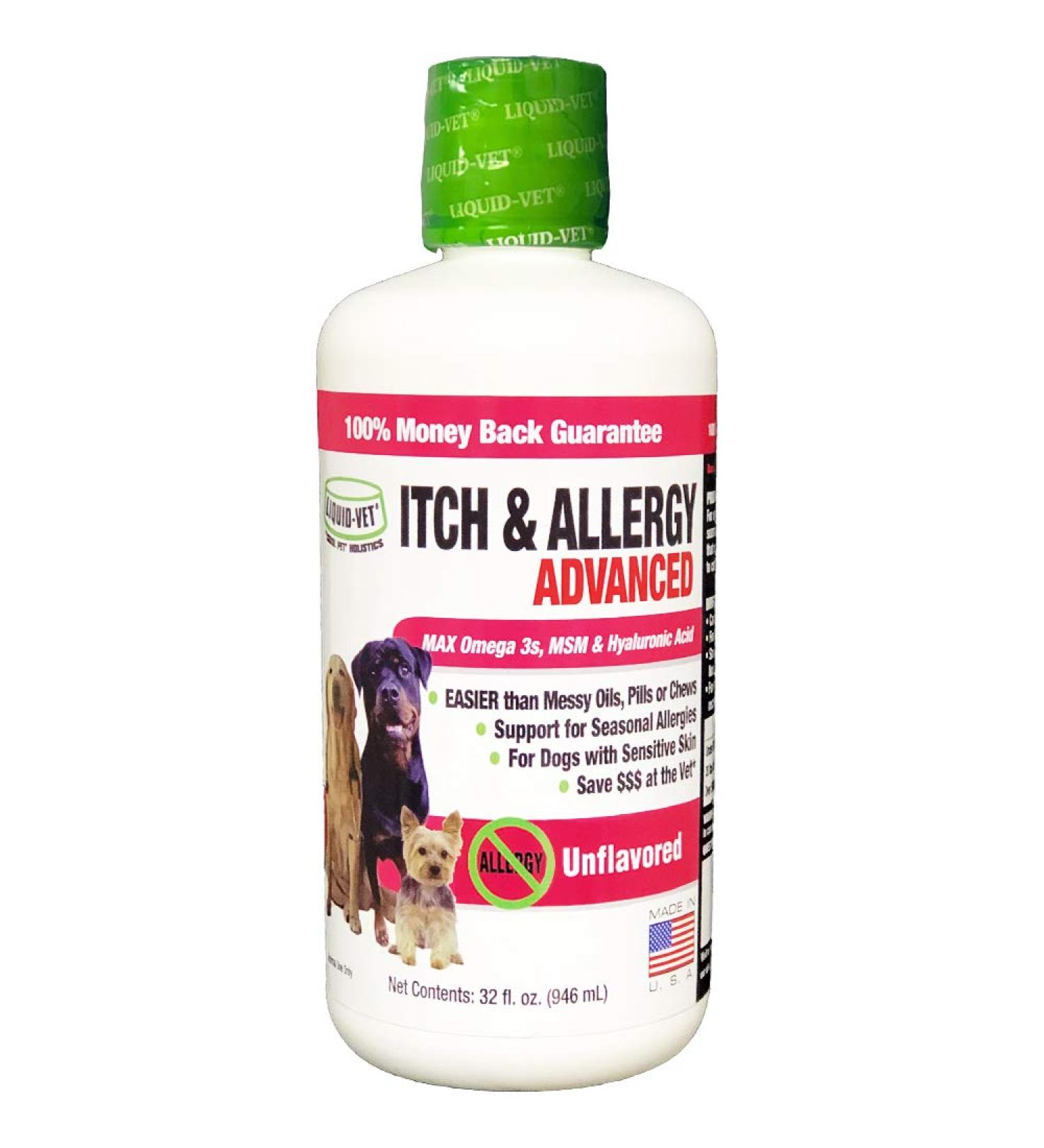 COOL PET Holistics Liquid-Vet K9 Itch & Allergy Advanced Formula 32 oz - Unflavored - Buy Online on GoSupps.com