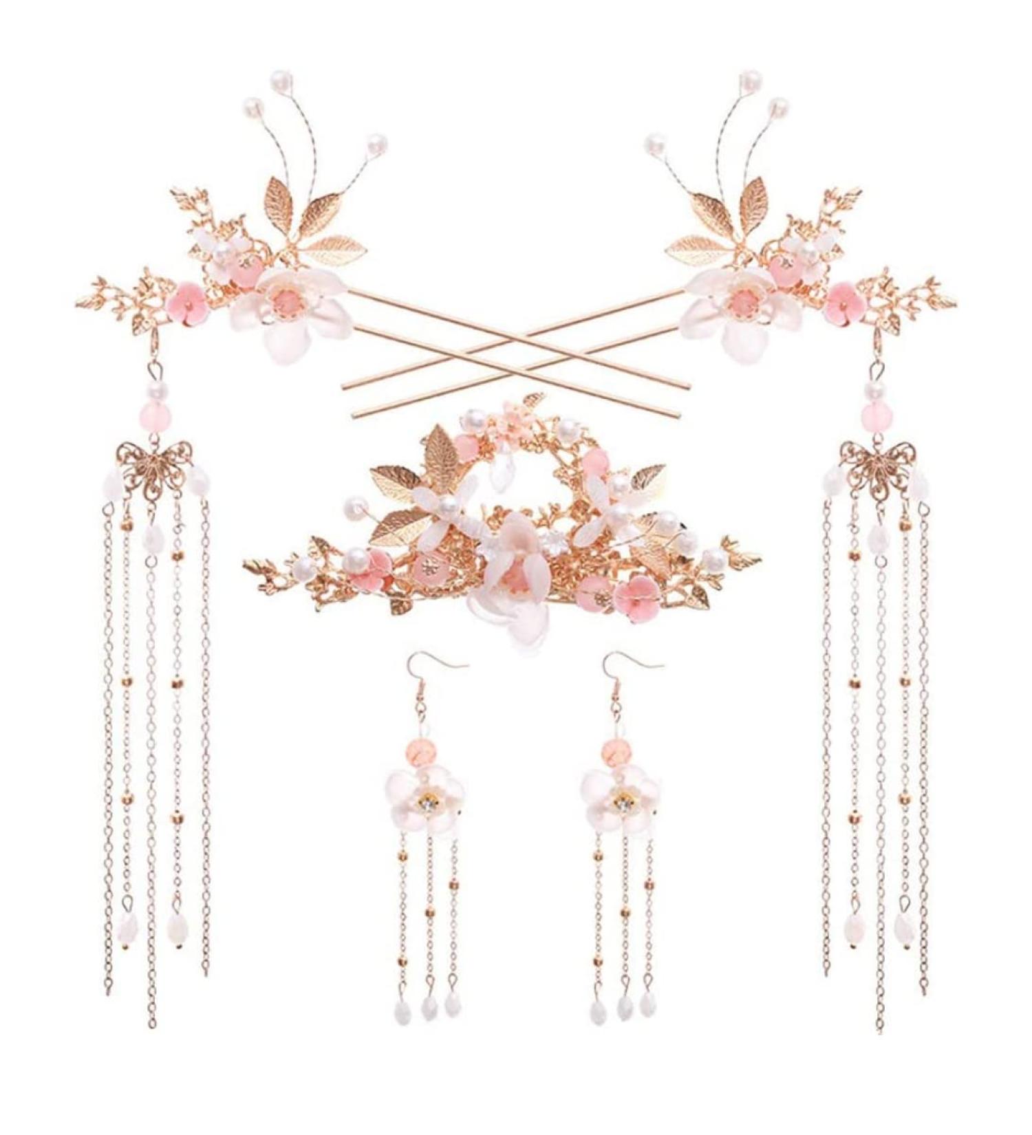 Chinese Hairpin Tassel Chinese Hair Sticks Long Tassel Hair Stick Hair Pins Traditional Classical Style Handmade Hair Jewelry Accessories hair fork - Buy Online on GoSupps.com