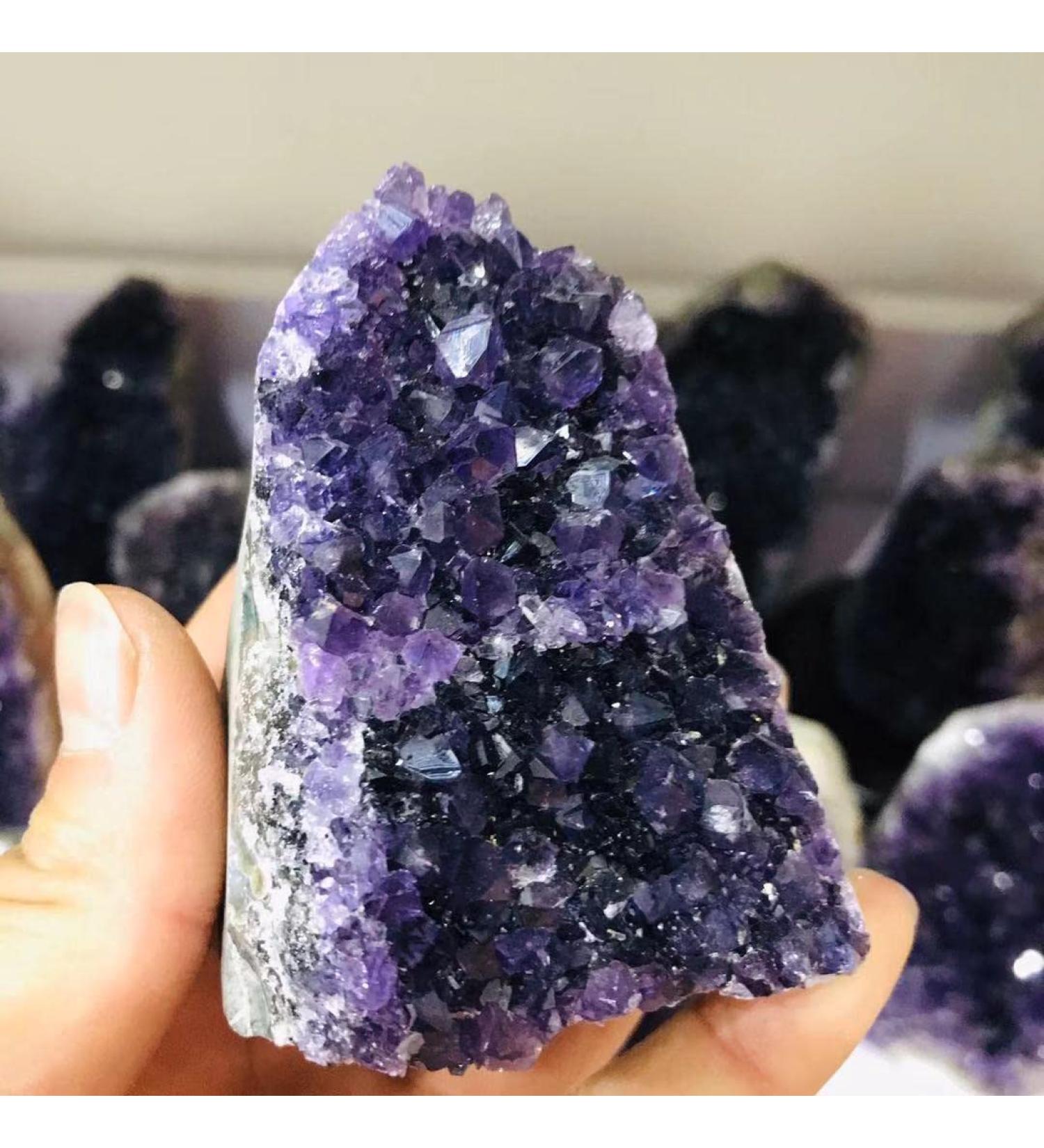 Home Decoration Natural Amethyst Spar Crystal Cluster Home Decoration raw Material Quartz Spiritual Specimen Stones Home Goods ZJGIDTEM (Color : 700g-800g 1pc) - Buy Online on GoSupps.com
