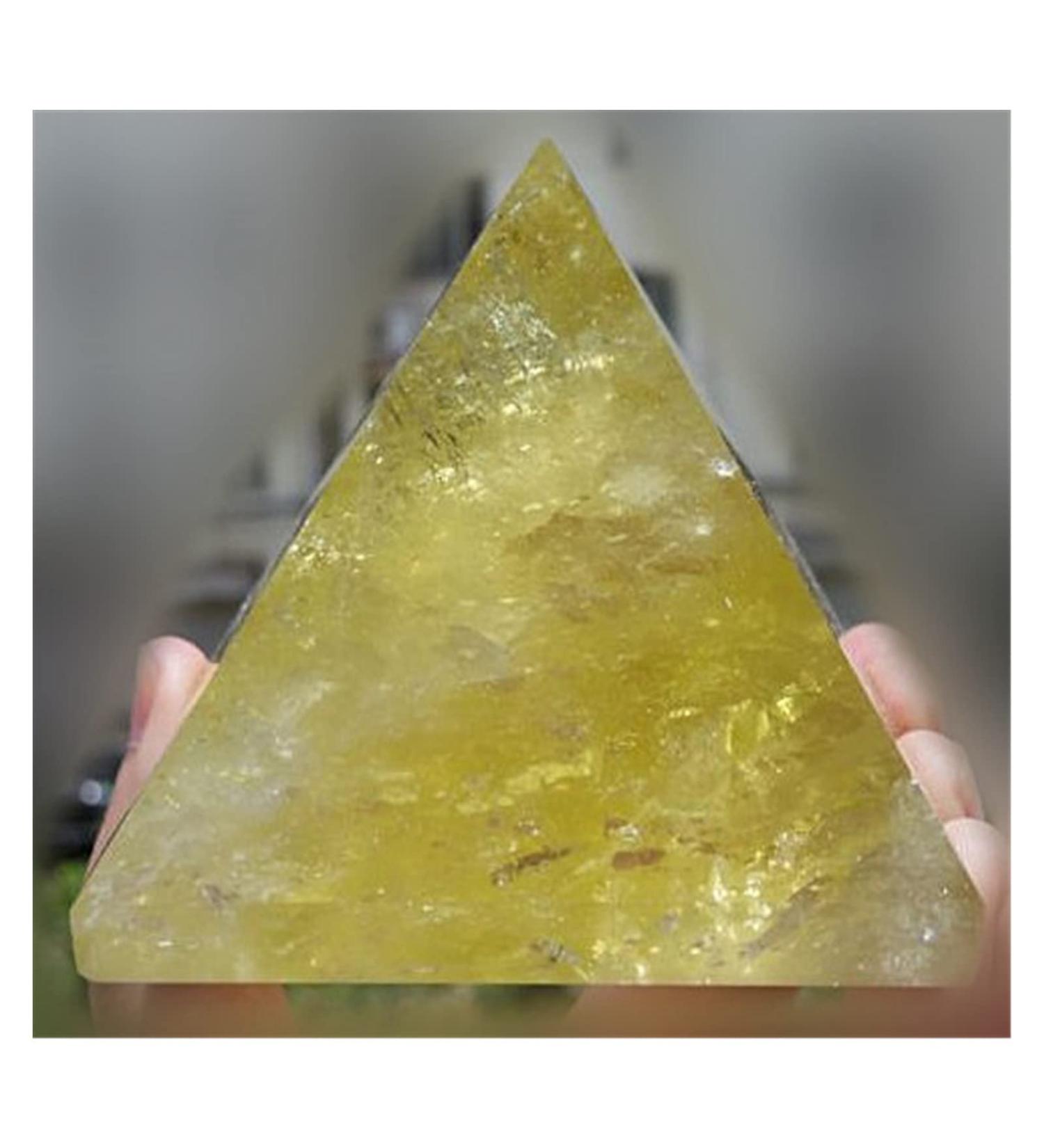 1pc Natural Citrine Quartz Crystal Pyramid Stone Crystal Reiki - Buy Online on GoSupps.com