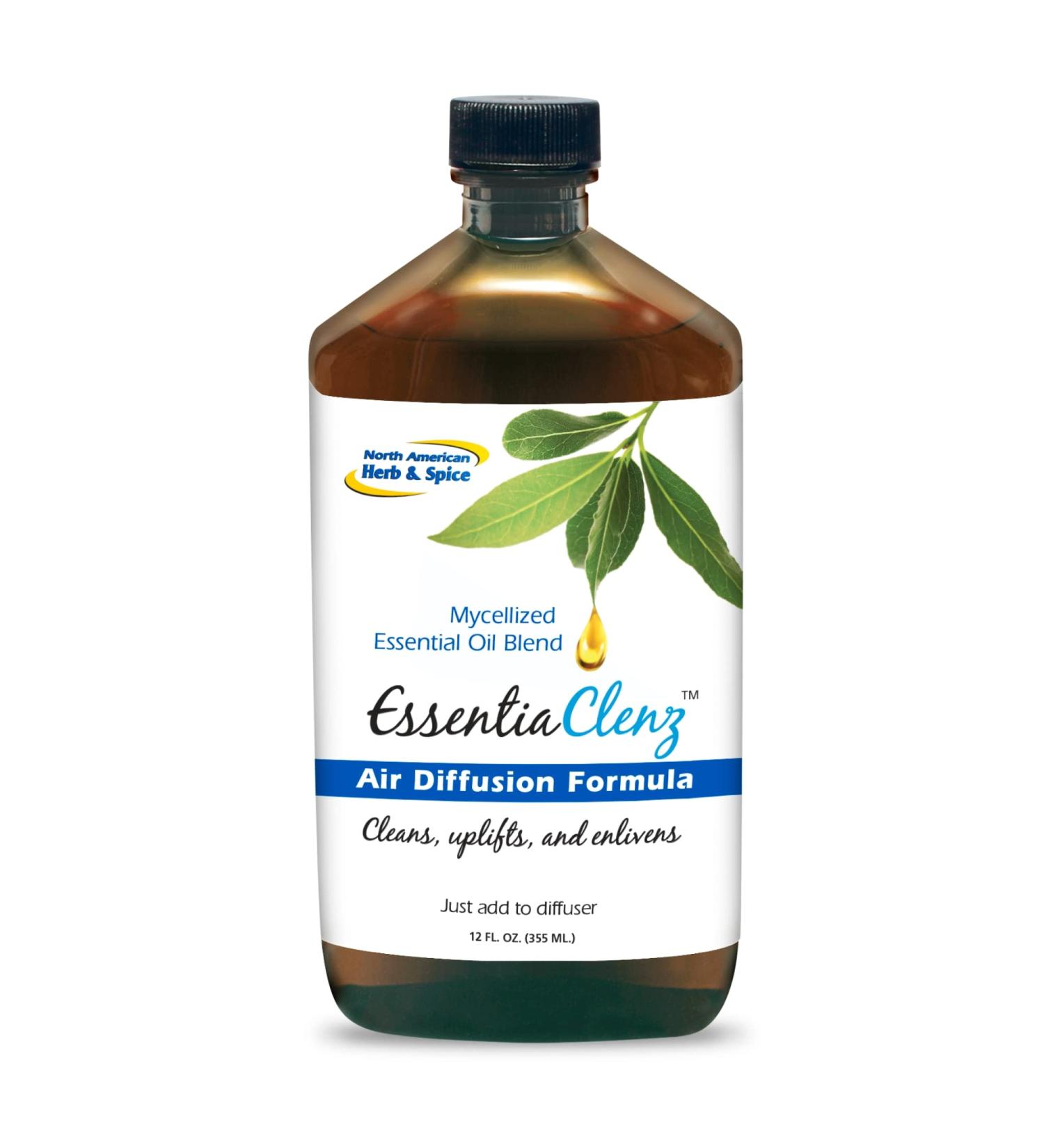 North American Herb & Spice EssentiaClenz Air Diffusion Formula - 12 fl oz - Mycellized Essential Oil Blend - Non-GMO & Chemical Free - International Shipping Available - Buy Online on GoSupps.com
