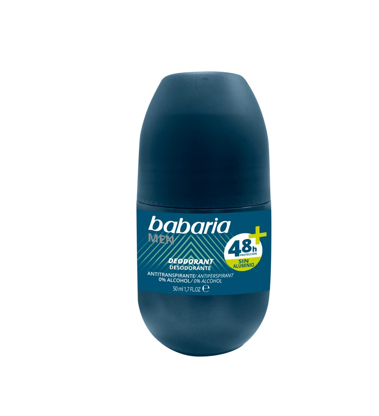  Babaria MEN ACTION ALCOHOL-FREE ROLL-ON DEODORANT 24H 50ML - Buy Online on GoSupps.com