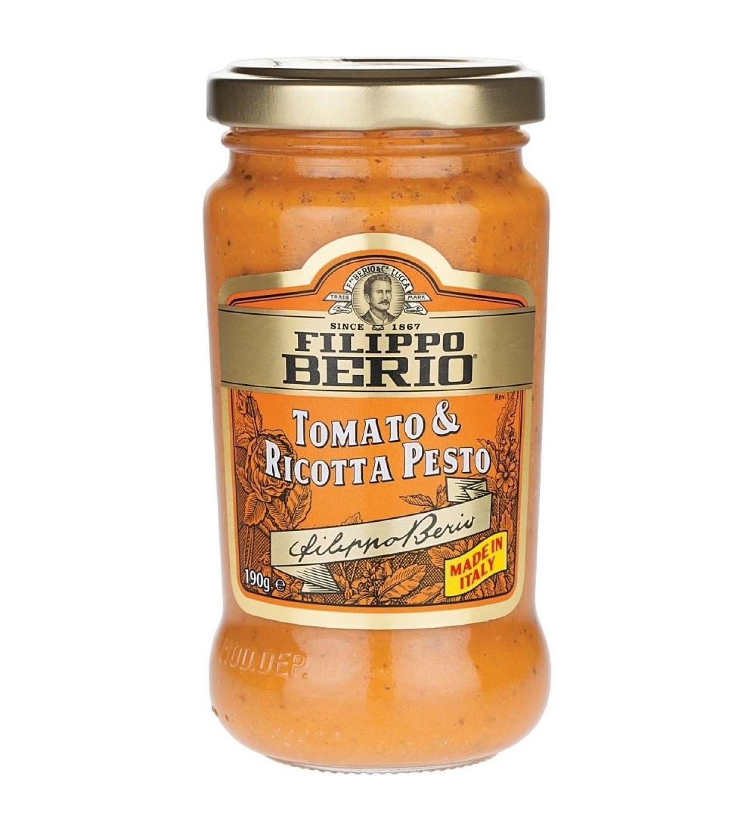 Filippo Berio Filippo Berio tomato and ricotta pesto (190g) - Pack of 6