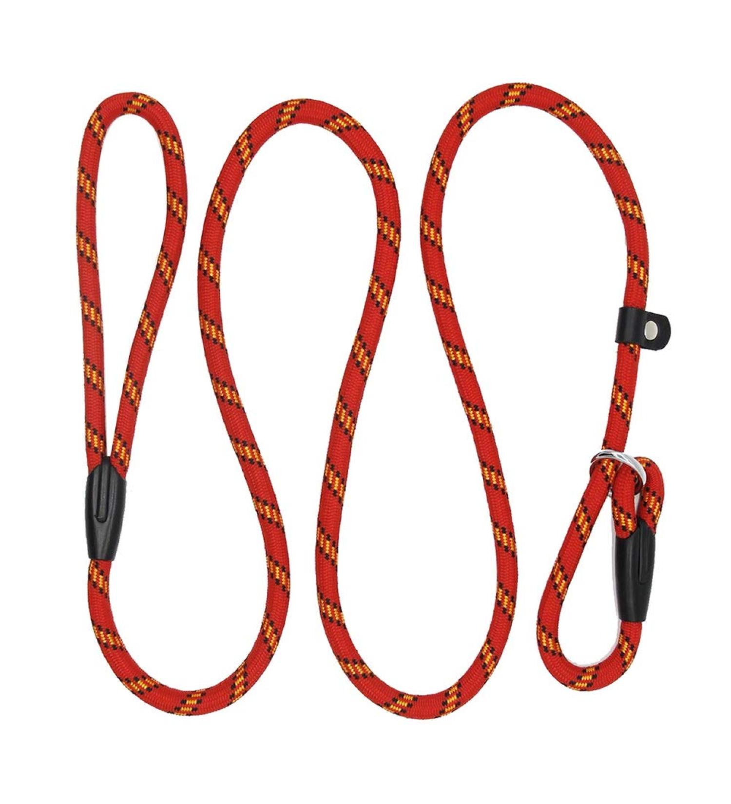 nuoshen Dog Slip Lead 125cm Extremely Durable Strong Dog Training Leash Rope Adjustable Pet Lead Leash for Dogs Red part of 1 - Buy Online on GoSupps.com