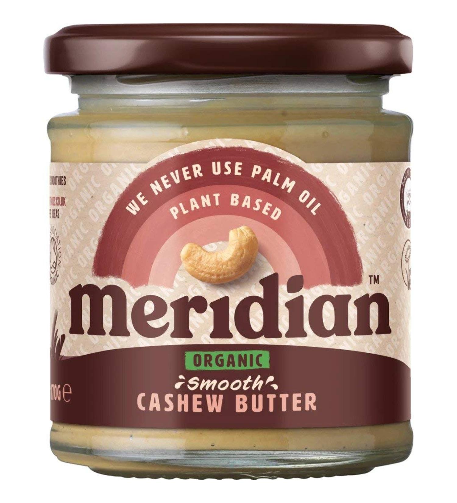 Meridian | Cashew Butter Smooth Organic | 1 x 170g - Buy Online on GoSupps.com