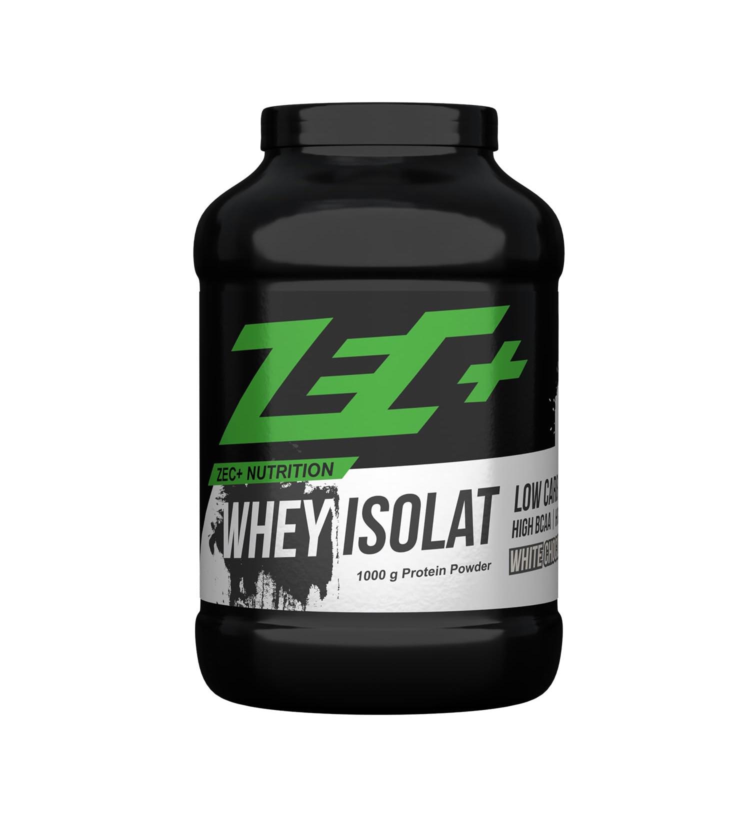 Zec+ Nutrition Whey Isolate 1000g - White Chocolate | Low-Fat Pure Whey Protein Powder for Muscle Growth & Recovery - Buy Online on GoSupps.com