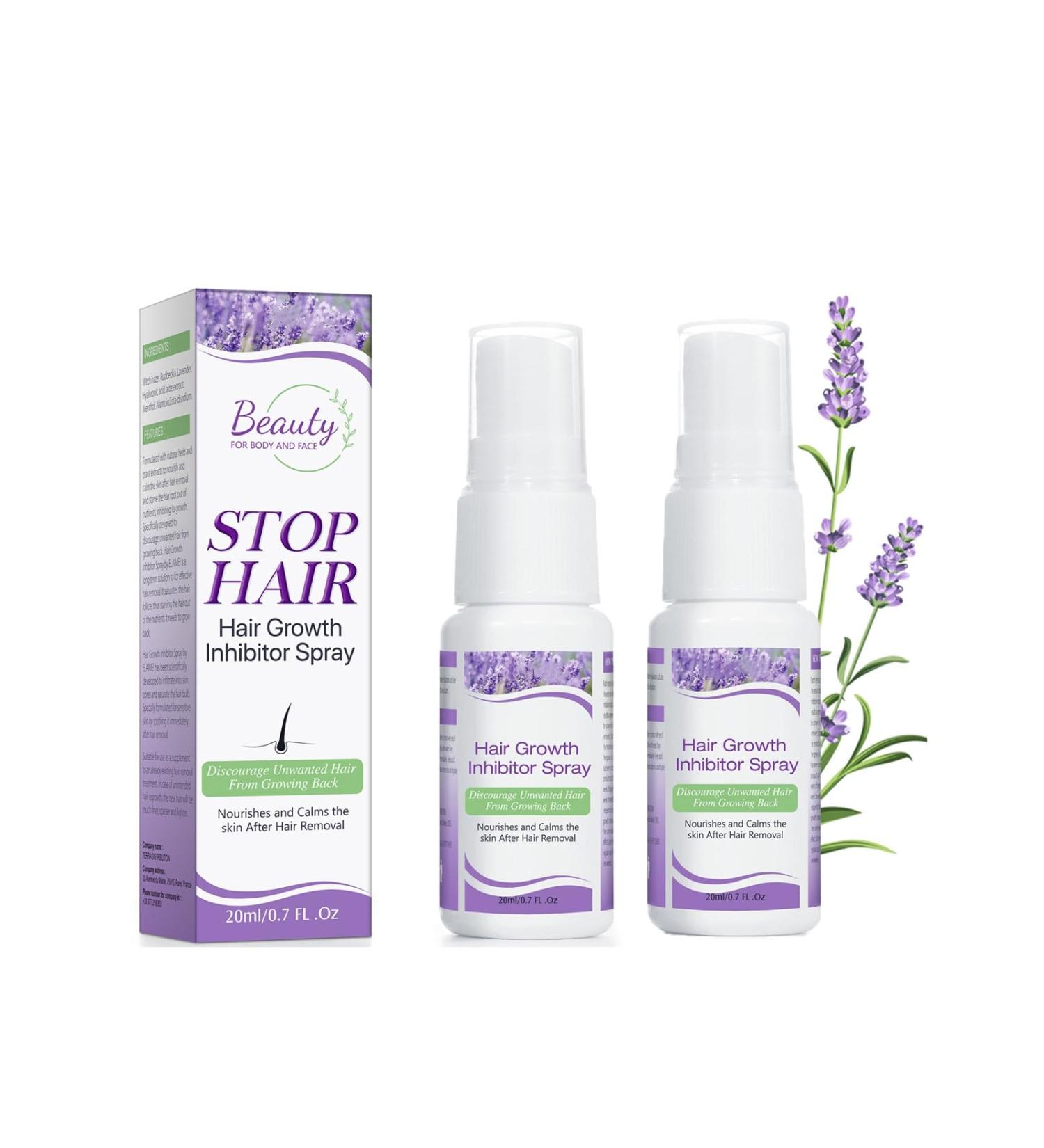 Lot de 2 inhibiteurs de croissance des cheveux pour le visage - 20 ml - Inhibiteur d' pilation indolore - ralentit la repousse pour le corps le visage les jambes les bras les aisselles apr s - Buy Online on GoSupps.com