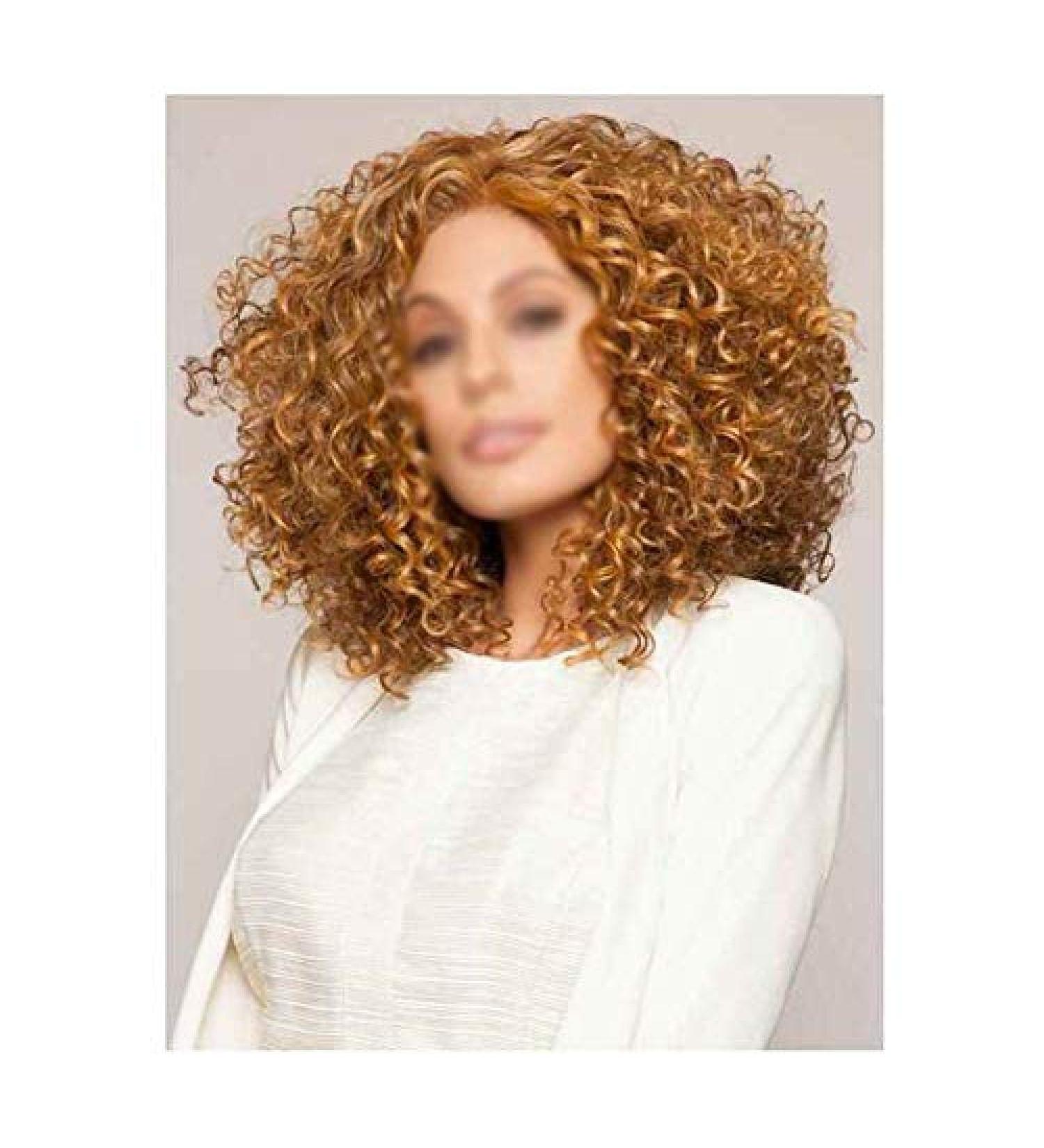 BGHJUE Brazilian Virgin Hair Short Bob Curly Lace Front Wigs for Black Women - 30cm Black & Light Brown - Buy Online on GoSupps.com
